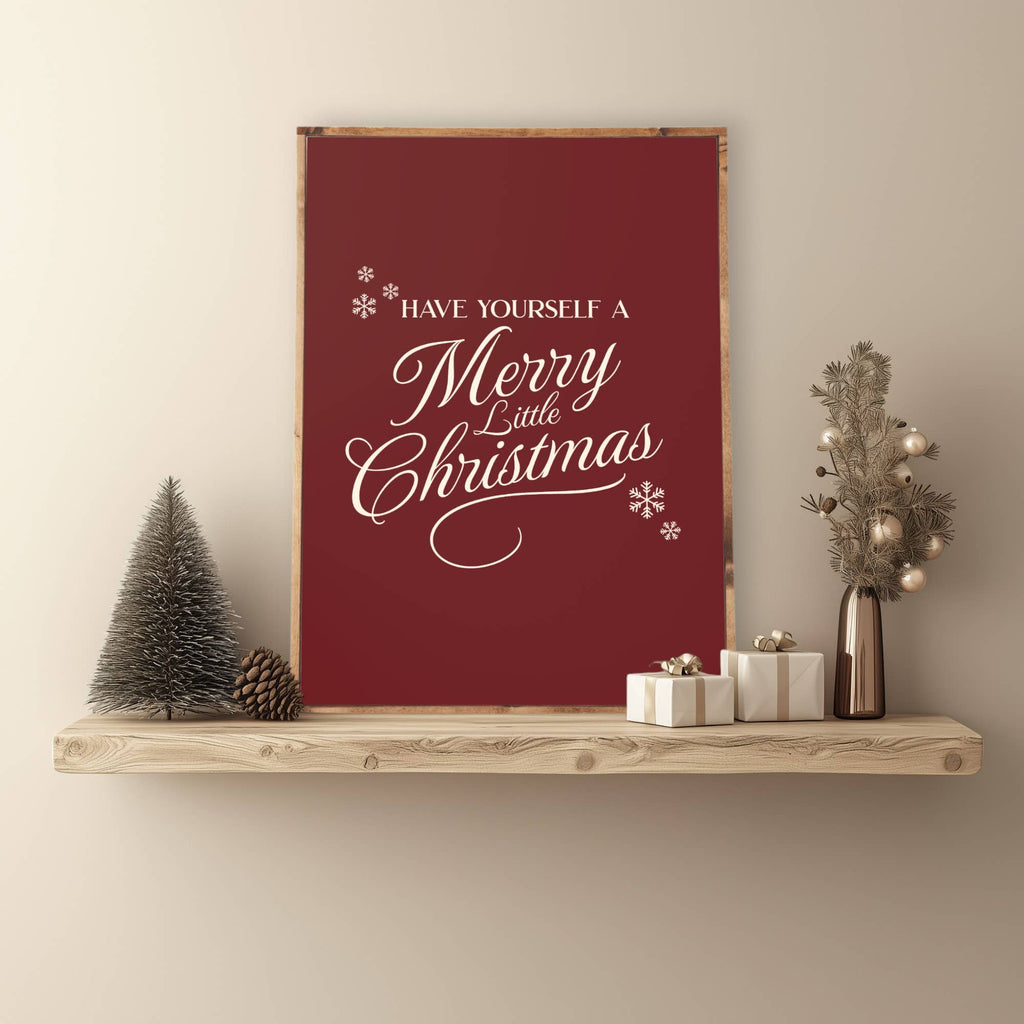 Red Merry Christmas Sign