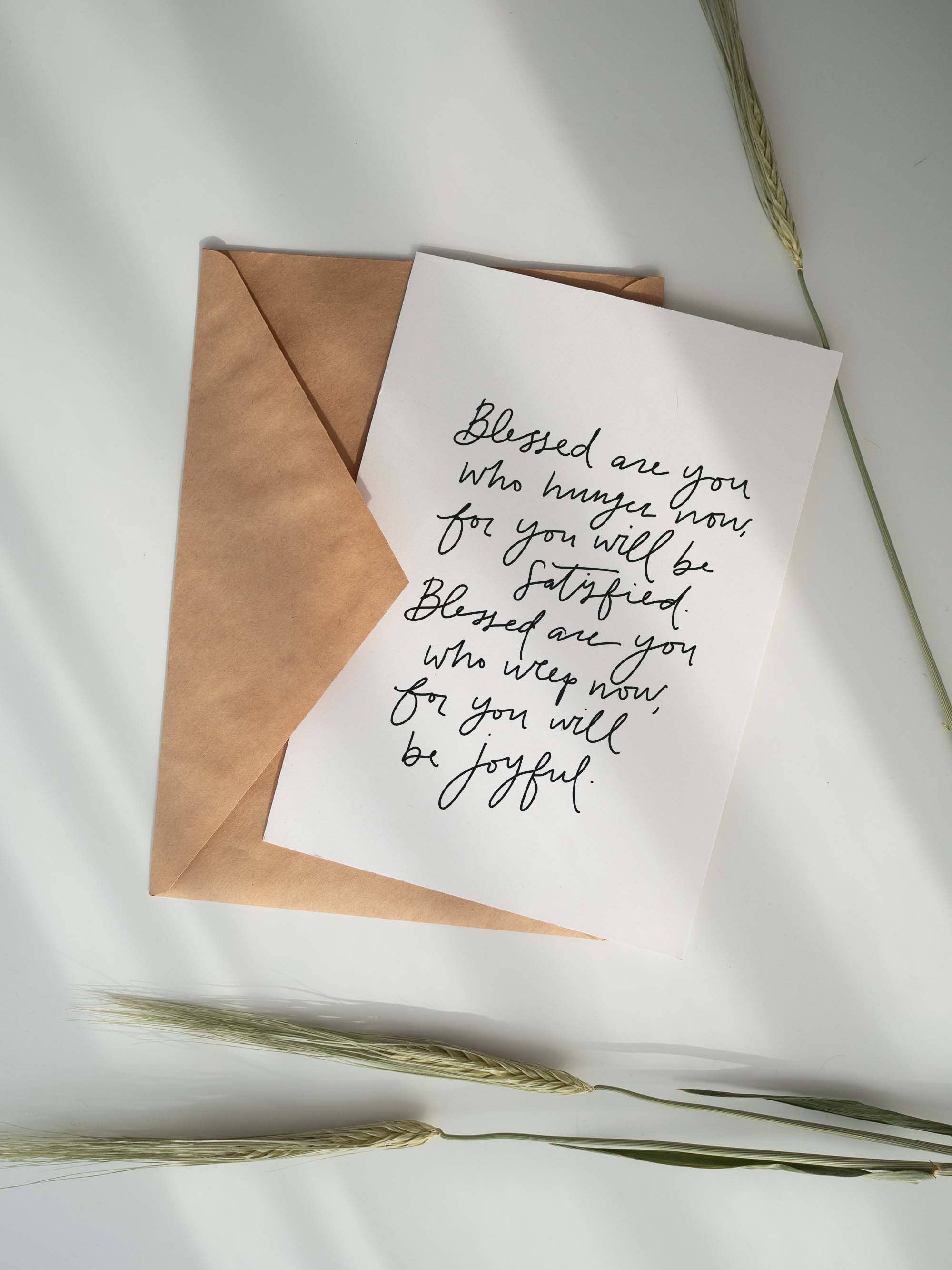 Blessed Are You Sympathy Card