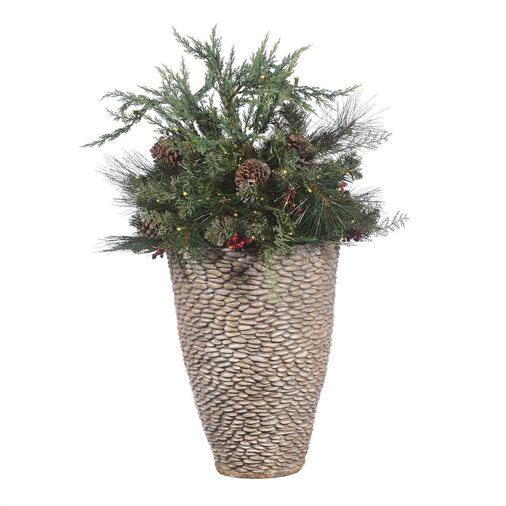 LED 30" Mountain Pine Container Filler AC Powered