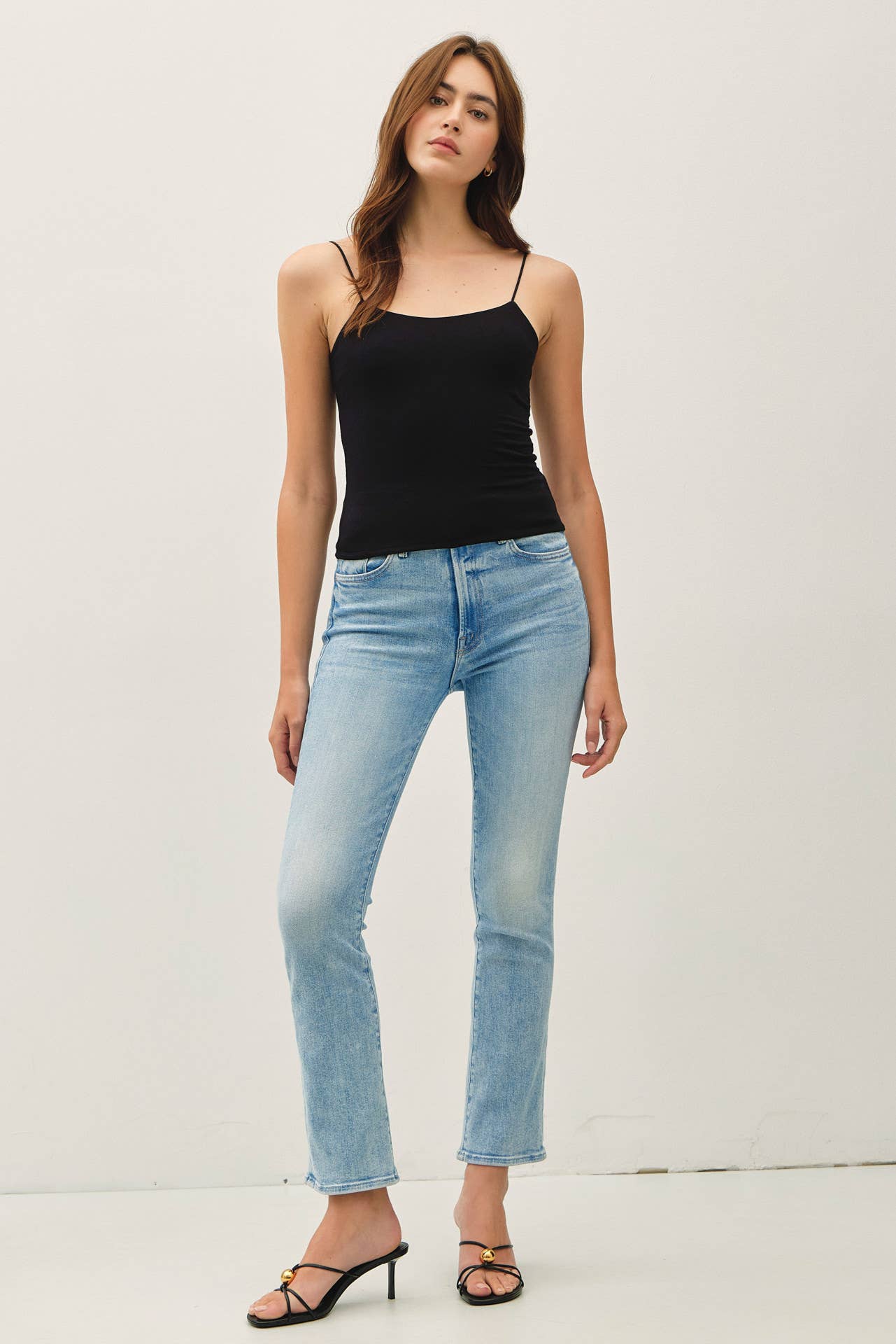 Black Basic Solid Cami