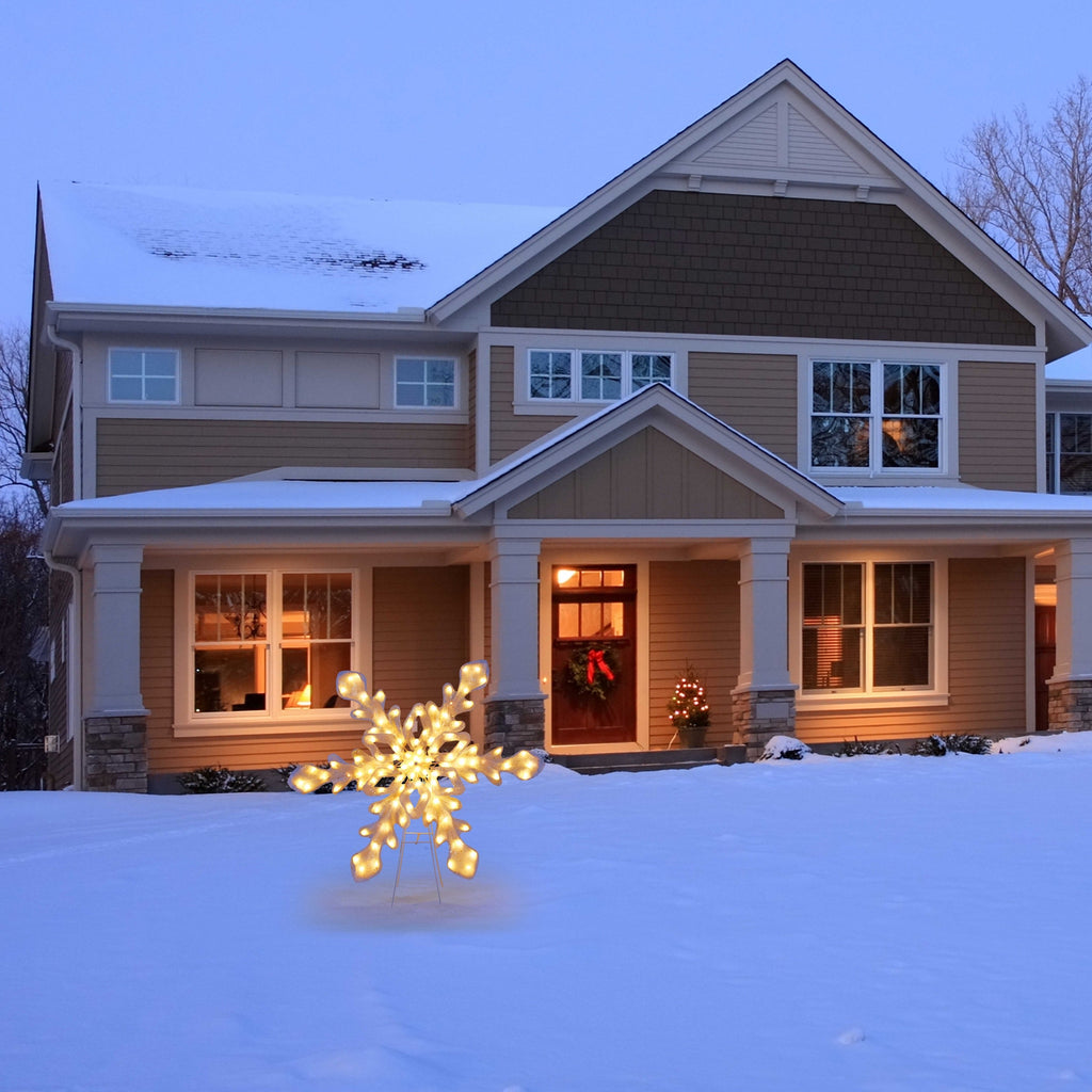 35 in. Outdoor Twinkling LED Snowflake