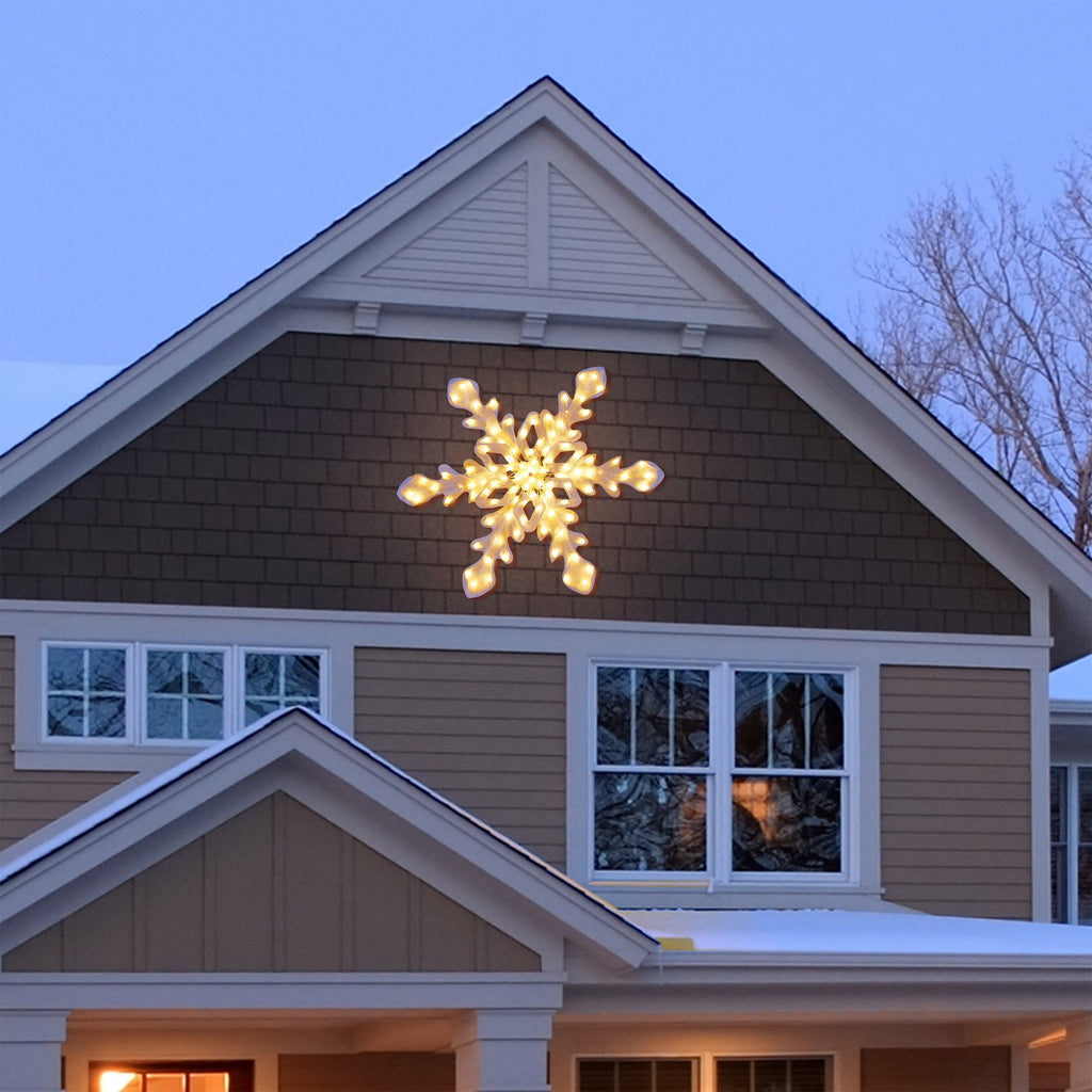 35 in. Outdoor Twinkling LED Snowflake