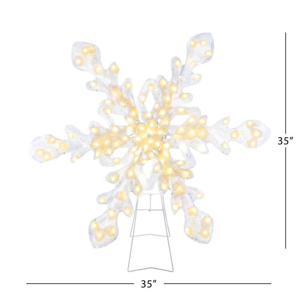 35 in. Outdoor Twinkling LED Snowflake