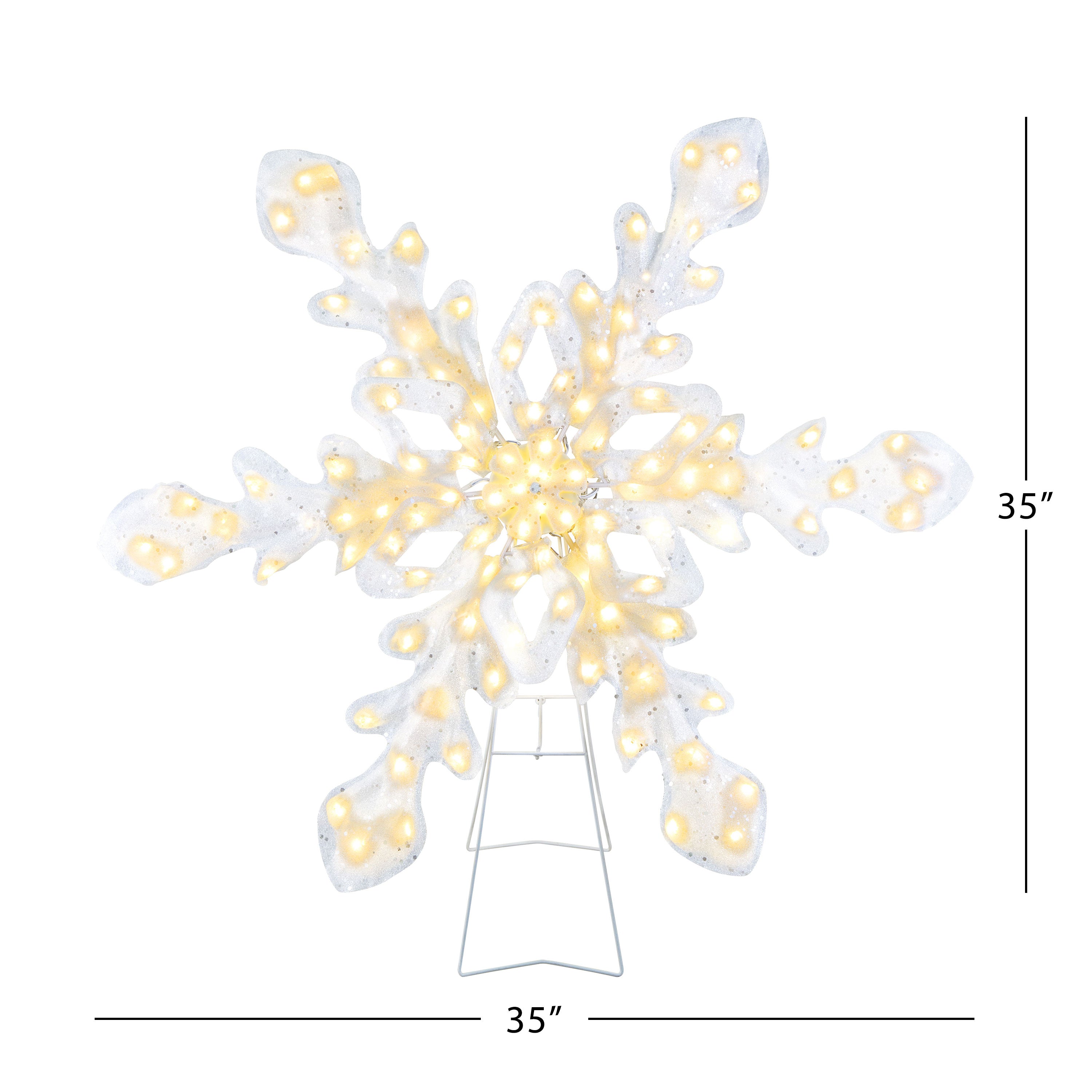 35 in. Outdoor Twinkling LED Snowflake