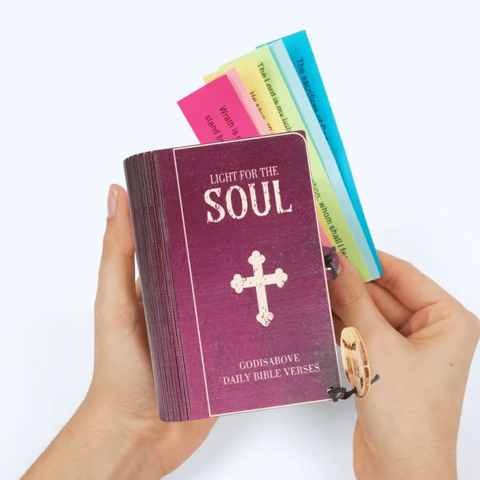 Handmade Wooden Bible Verses Box - Daily Bible Verses