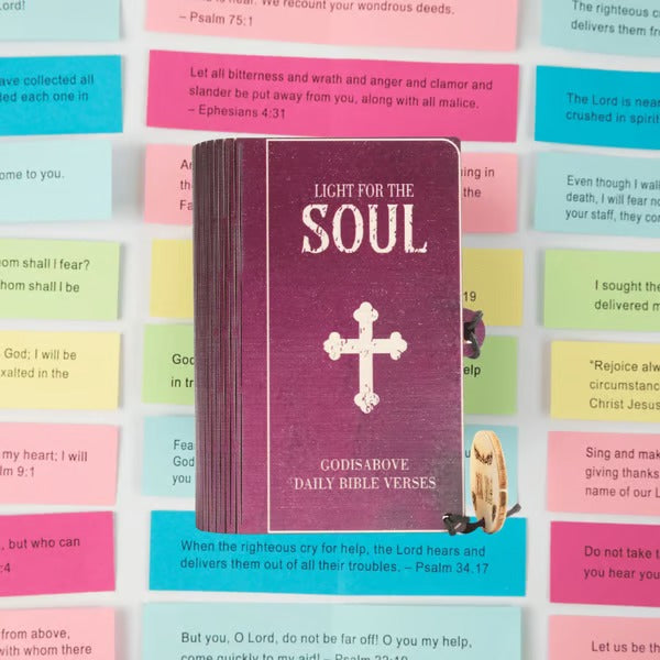 Handmade Wooden Bible Verses Box - Daily Bible Verses