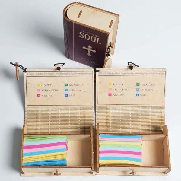 Handmade Wooden Bible Verses Box - Daily Bible Verses