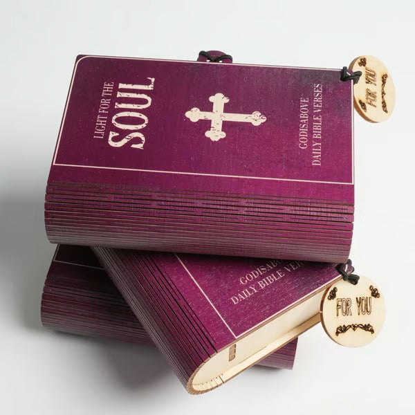Handmade Wooden Bible Verses Box - Daily Bible Verses