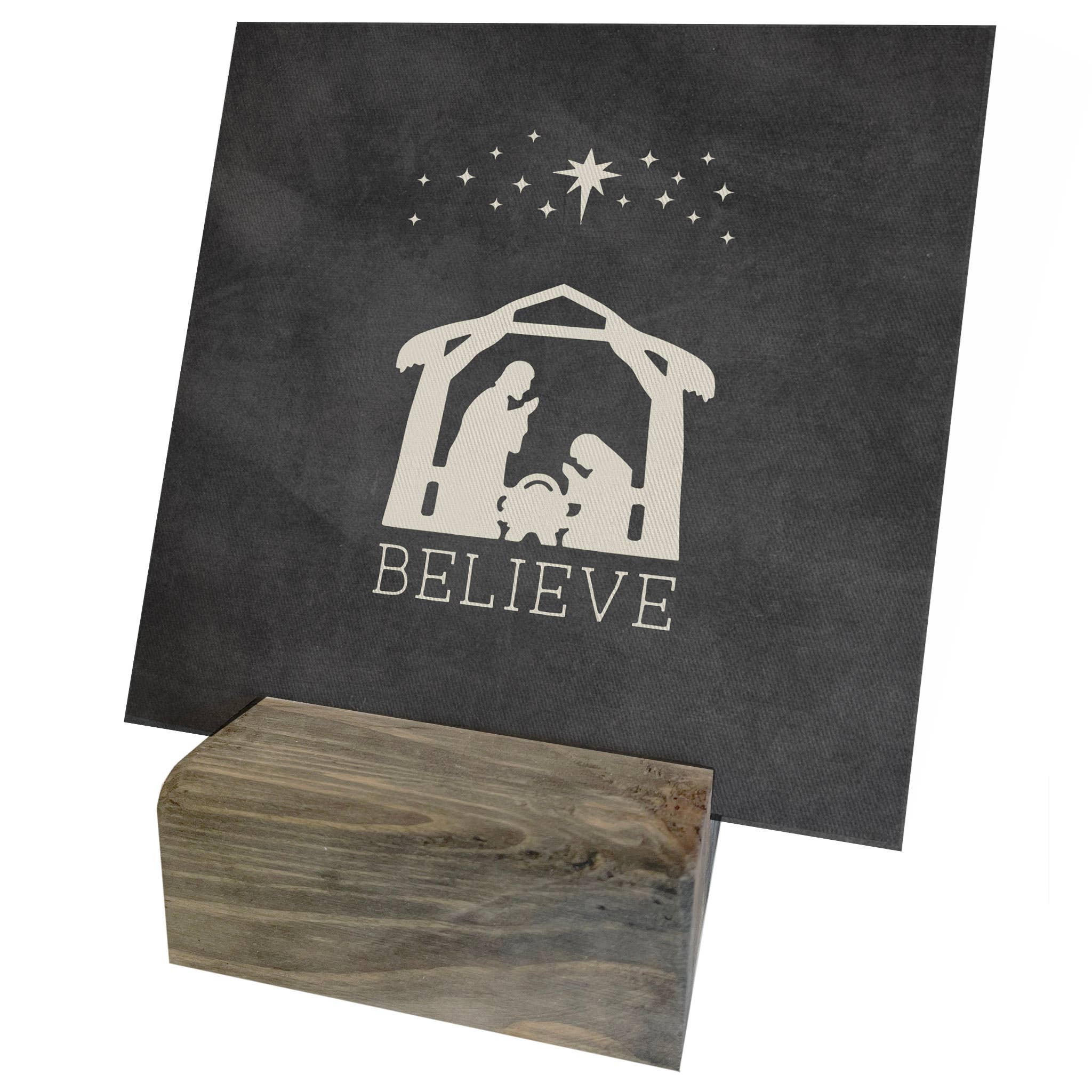 Believe Manger Mini Canvas