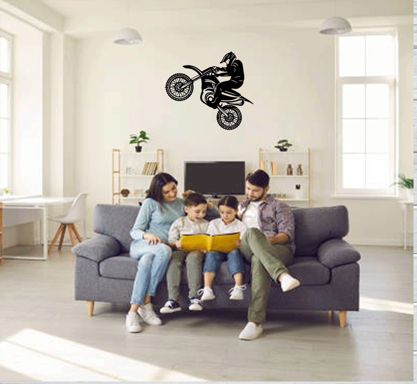 Dirt Biker - Metal Wall Art