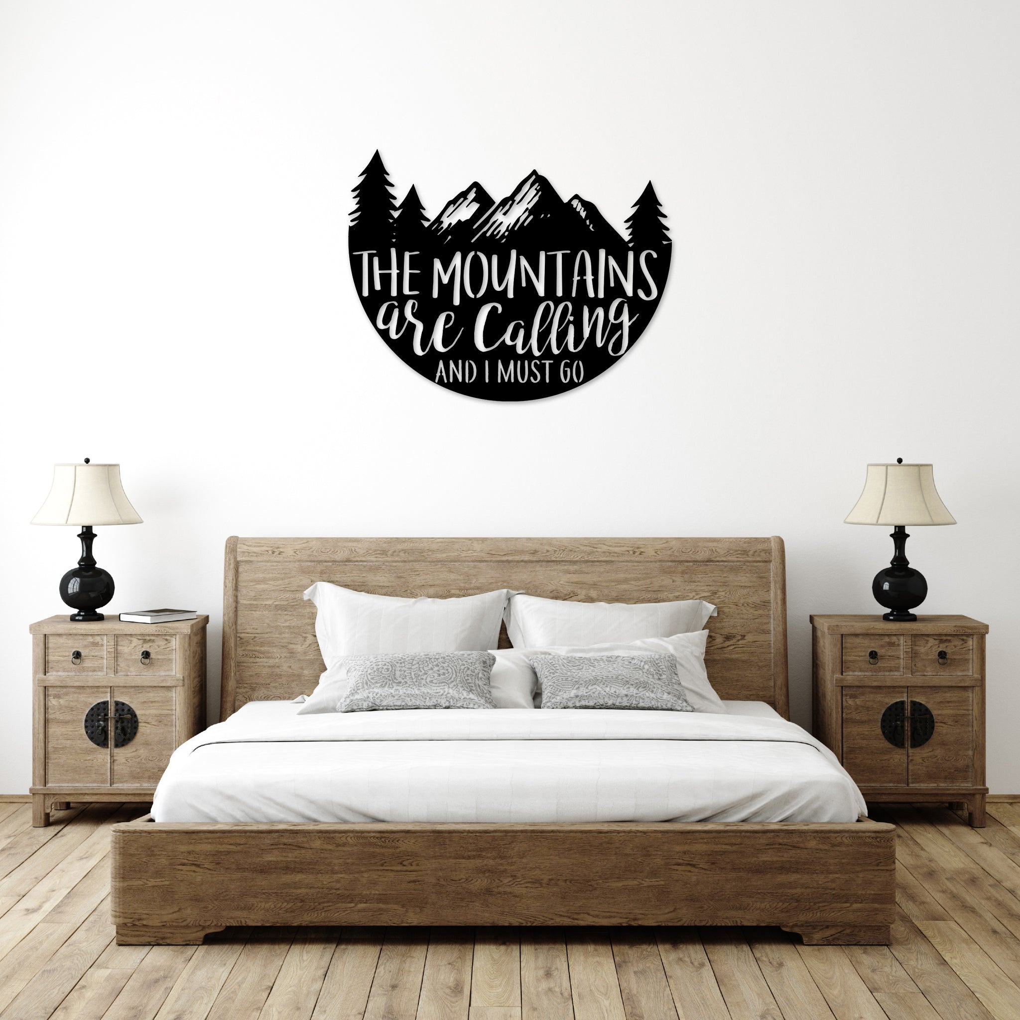 The Mountains Are Calling - Metal Wall Art
