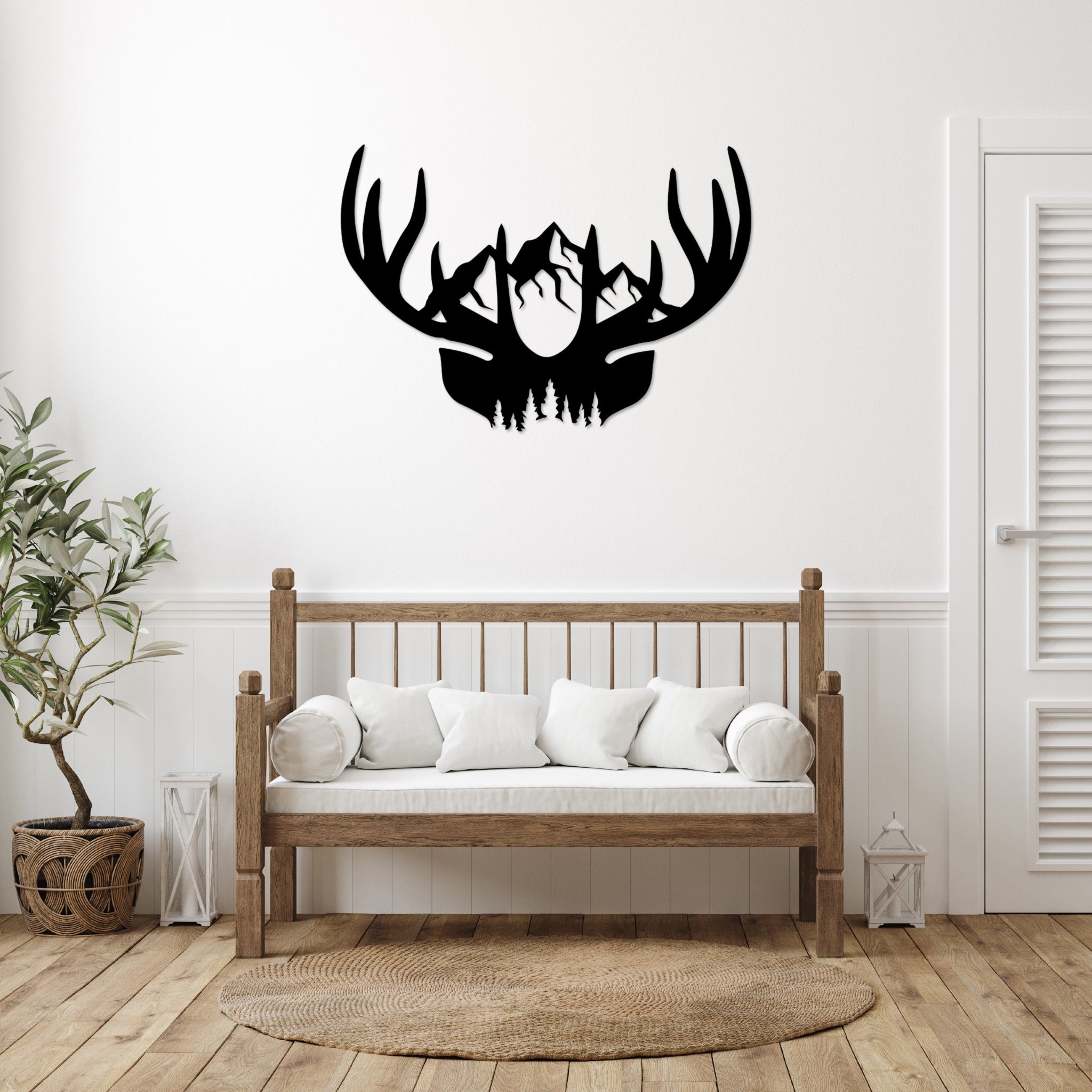 Deer Antlers - Metal Wall Art