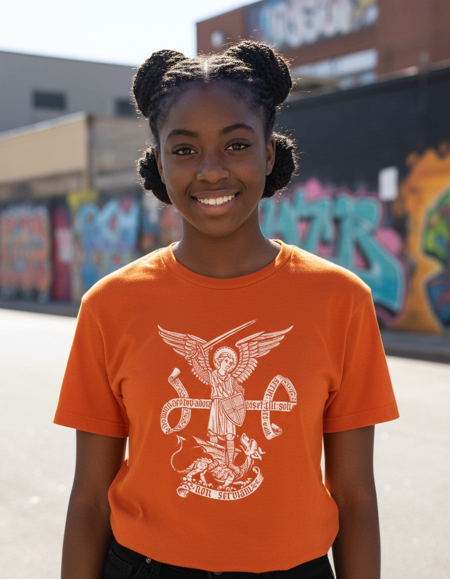 Saint St Michael Catholic Archangel Angel Defender Classic T-Shirt