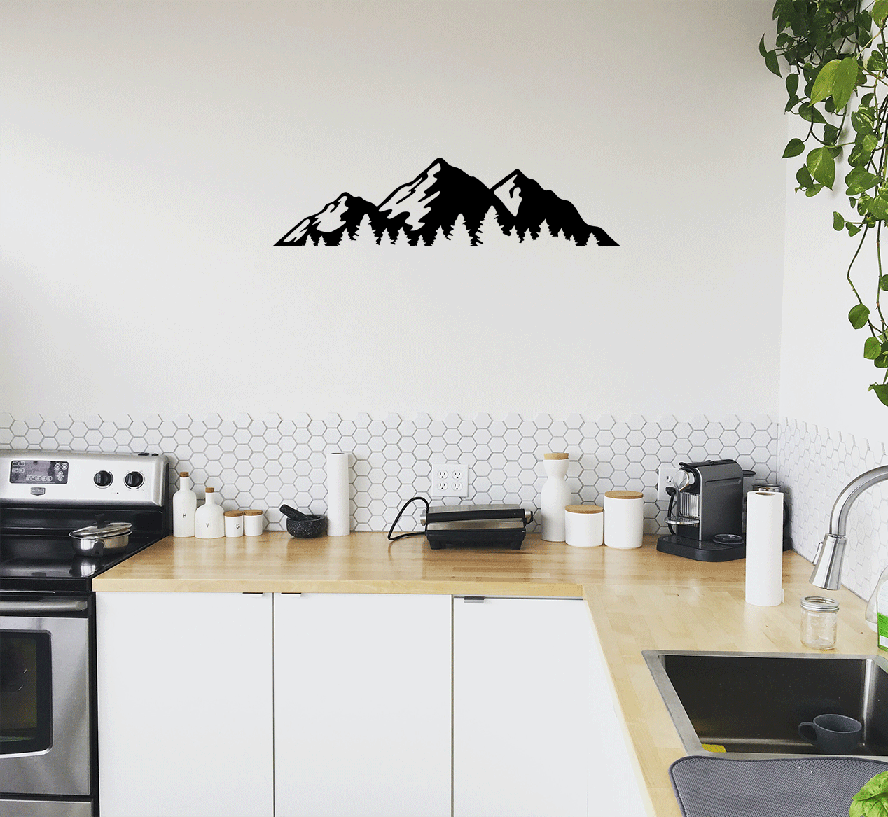 Timberline Mountains - Metal Wall Art