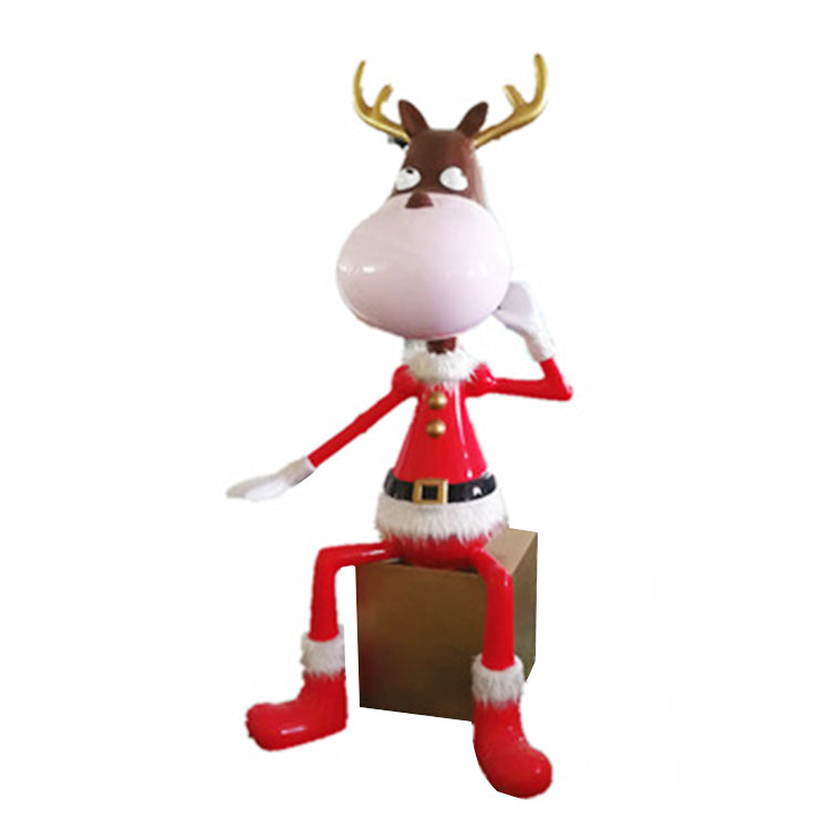Fiberglass Playful Reindeer Set