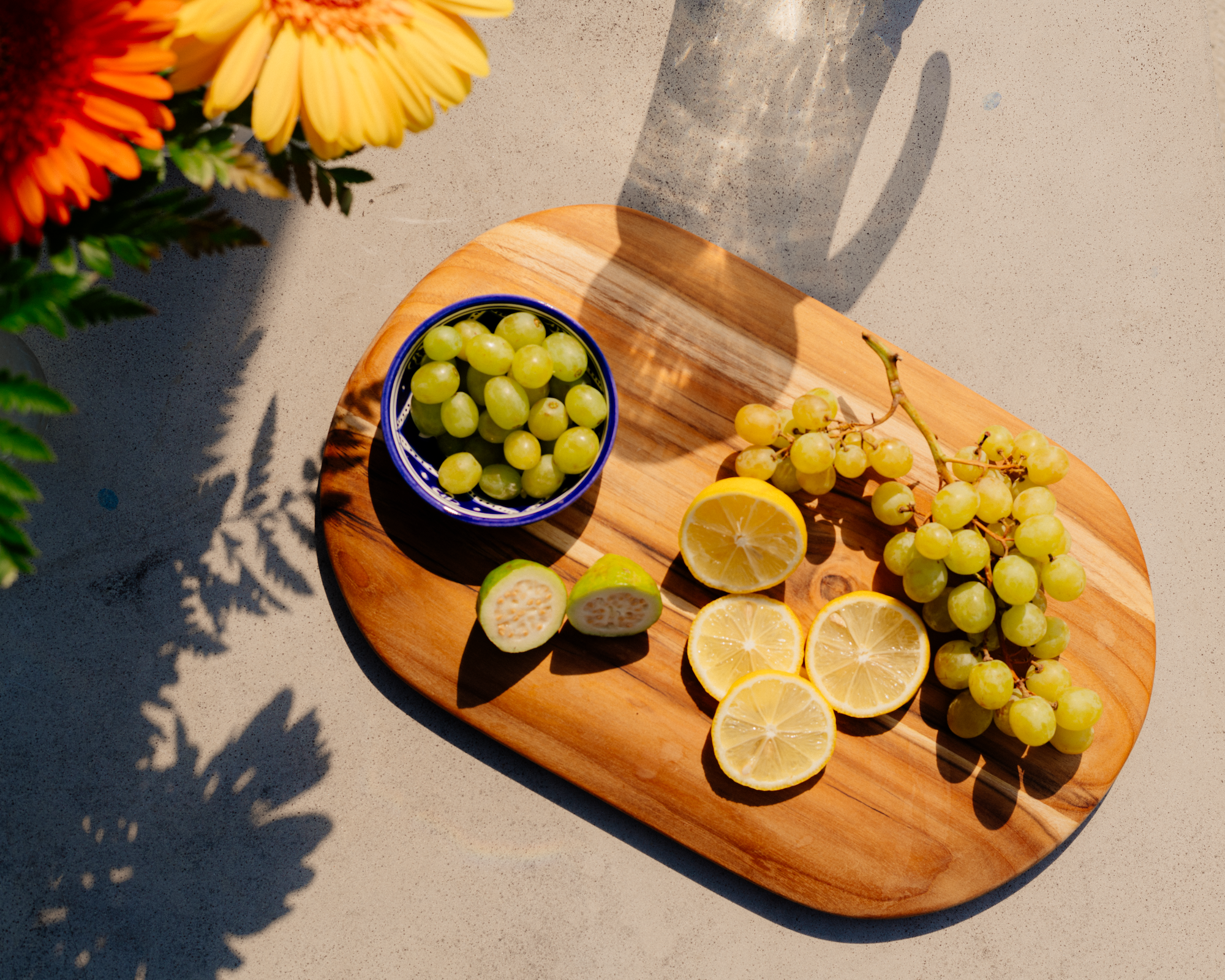 Teak Serving Board & Bowl Set