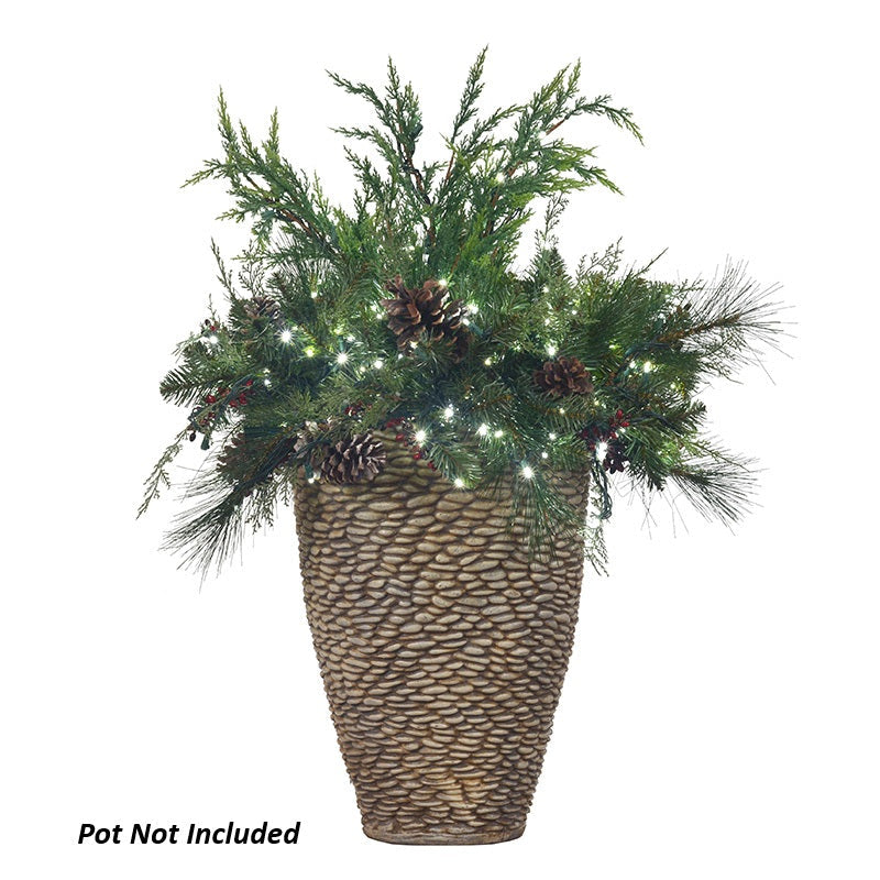 40" Mountain Pine Commercial Filler w/ White Lights