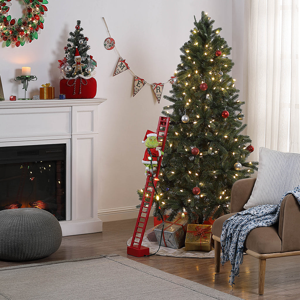 43 in. Animated Ladder Climbing Grinch