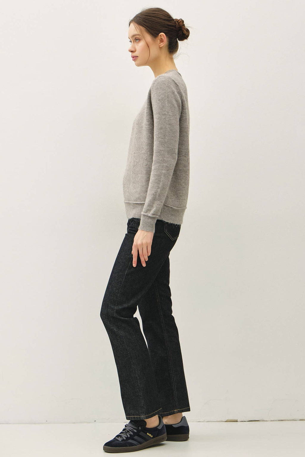 Heather Smoke Pullover Sweater