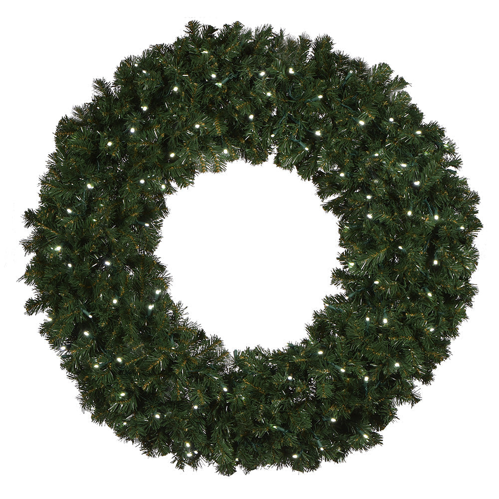48" Sierra Wreath with Concave LED Lights