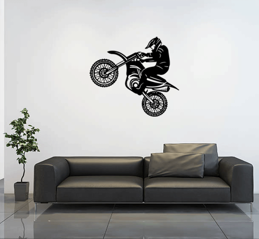 Dirt Biker - Metal Wall Art