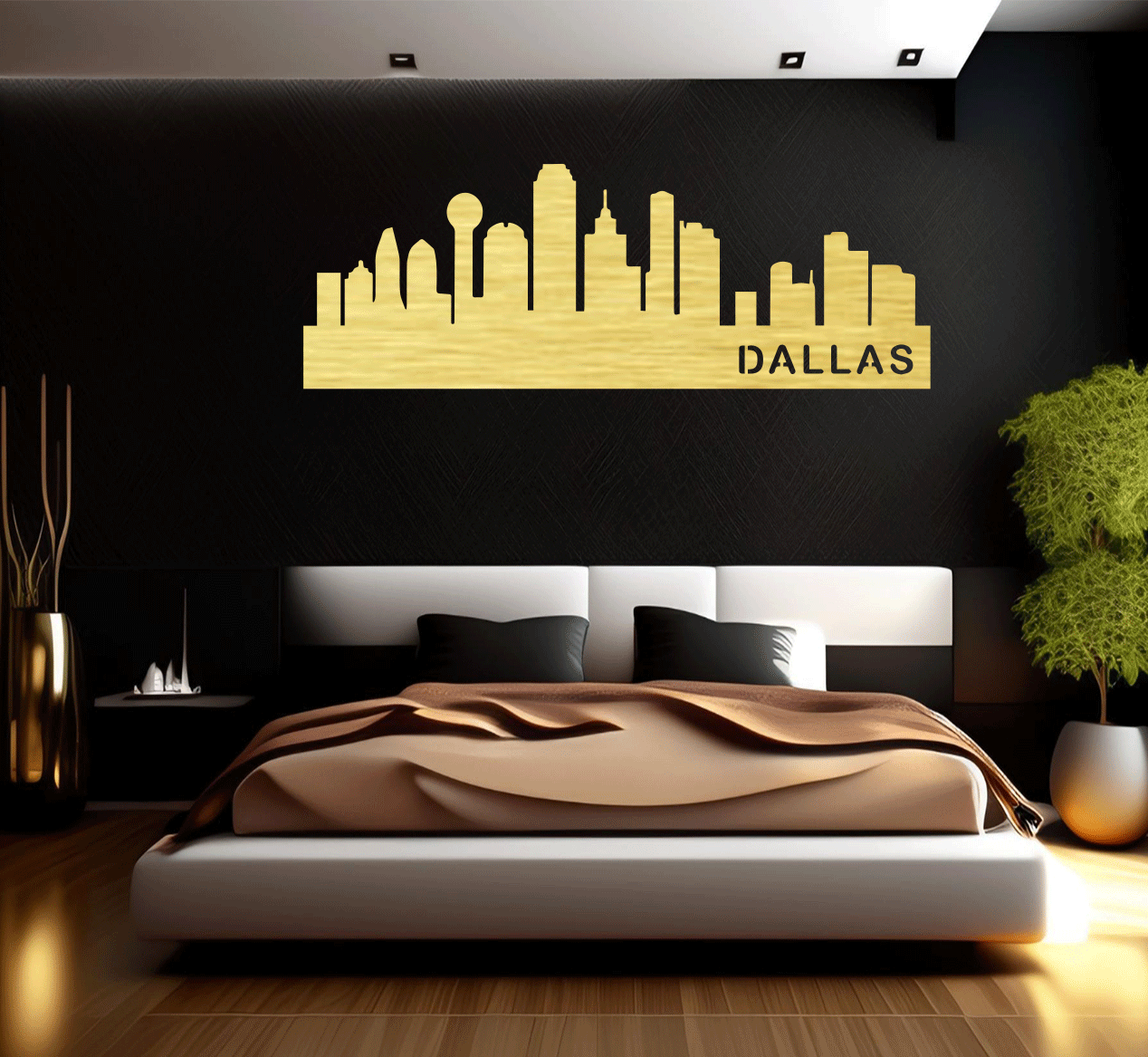 Dallas Skyline - Metal Wall Art