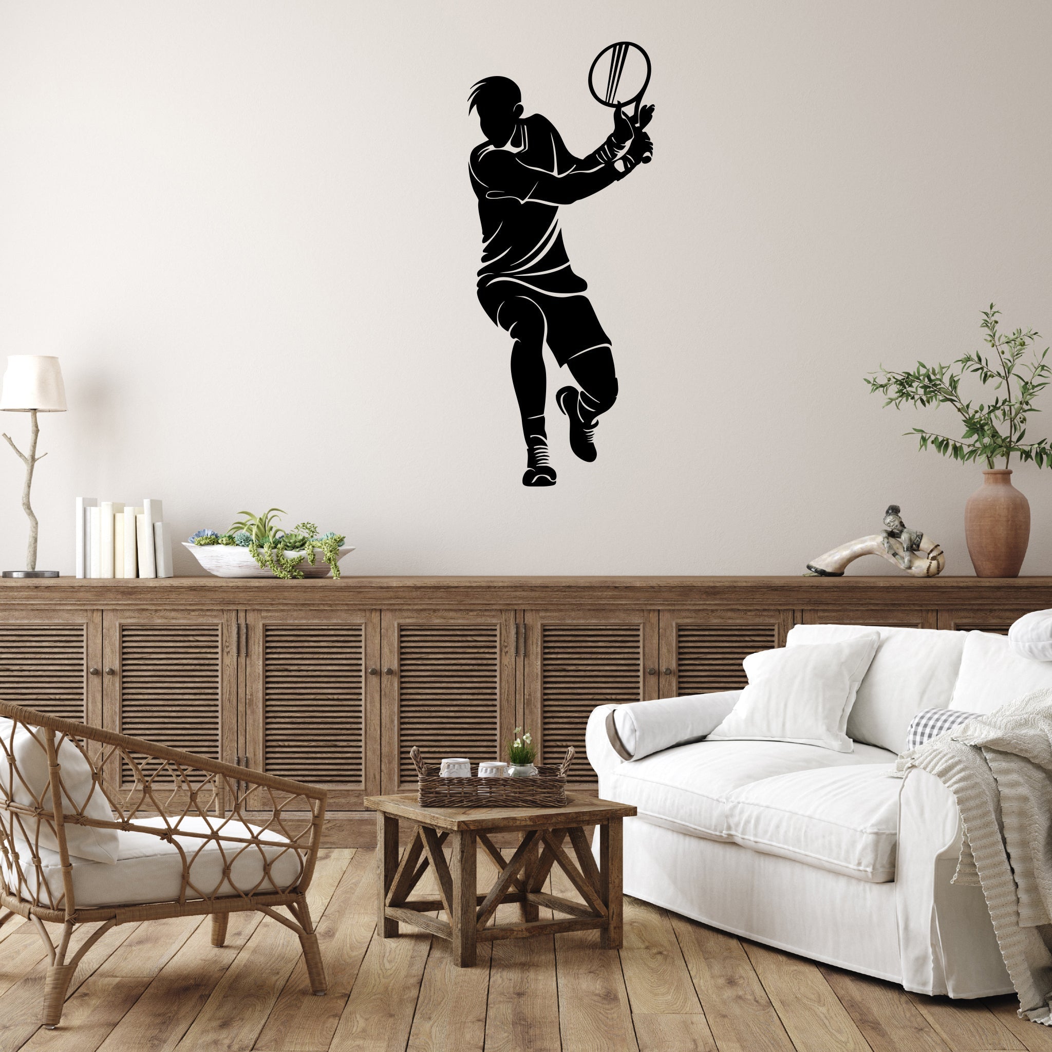 Tennis Player - Metal Wall Art