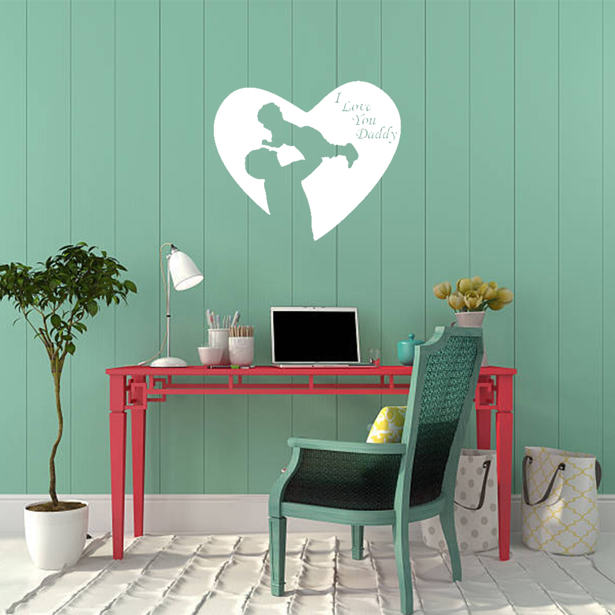 I Love You Dad - Metal Wall Art