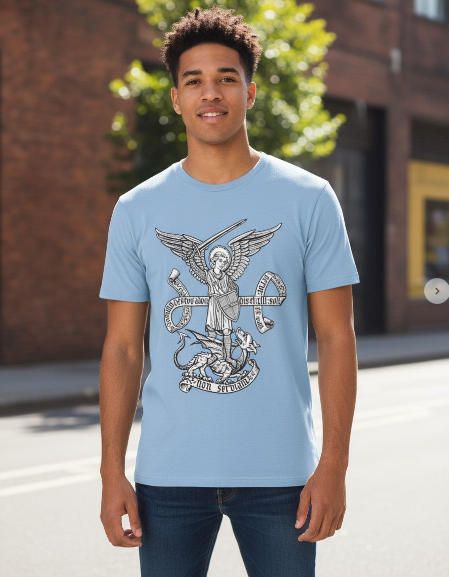 Saint St Michael Catholic Archangel Angel Defender Classic T-Shirt