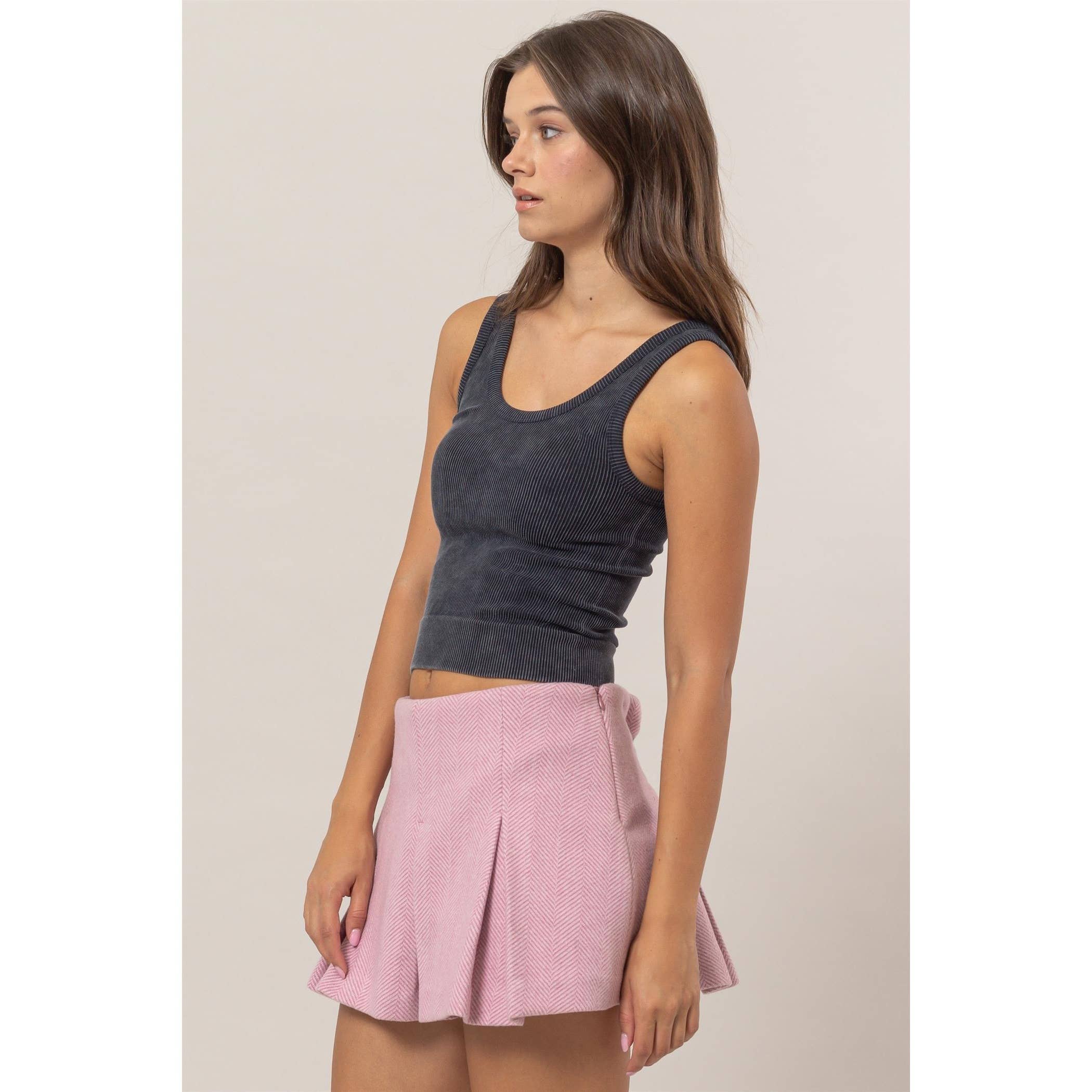 Washed Seamless Tank Top