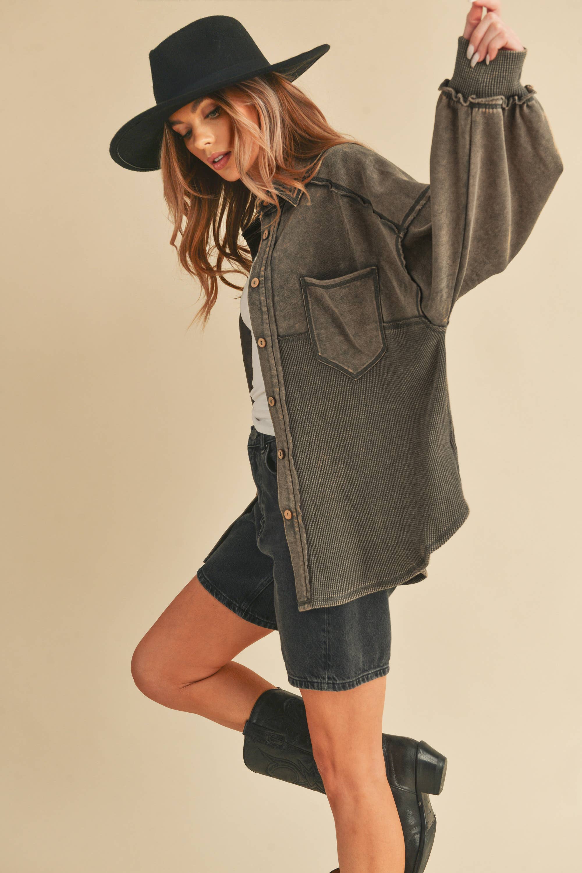 Vanilla Charcoal Judie Jacket