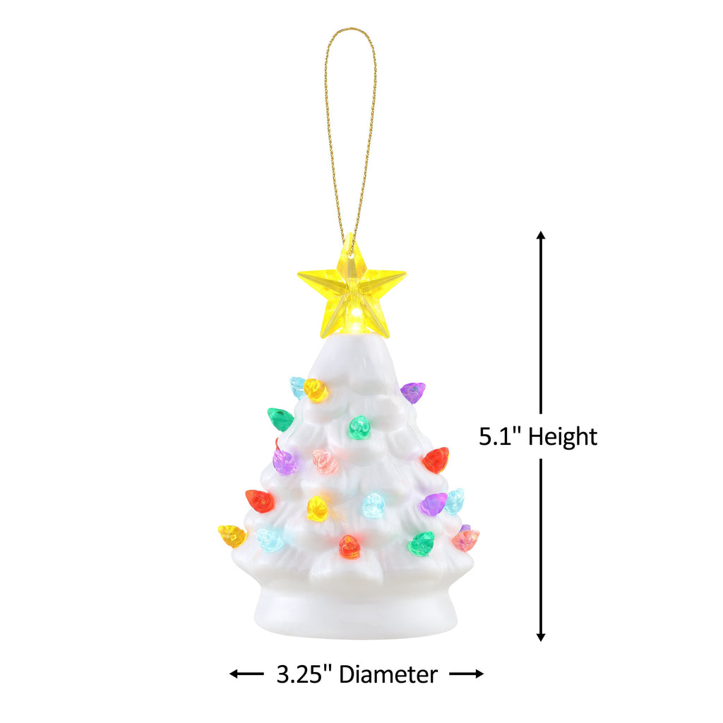 5 in. Nostalgic Ceramic Tree - White