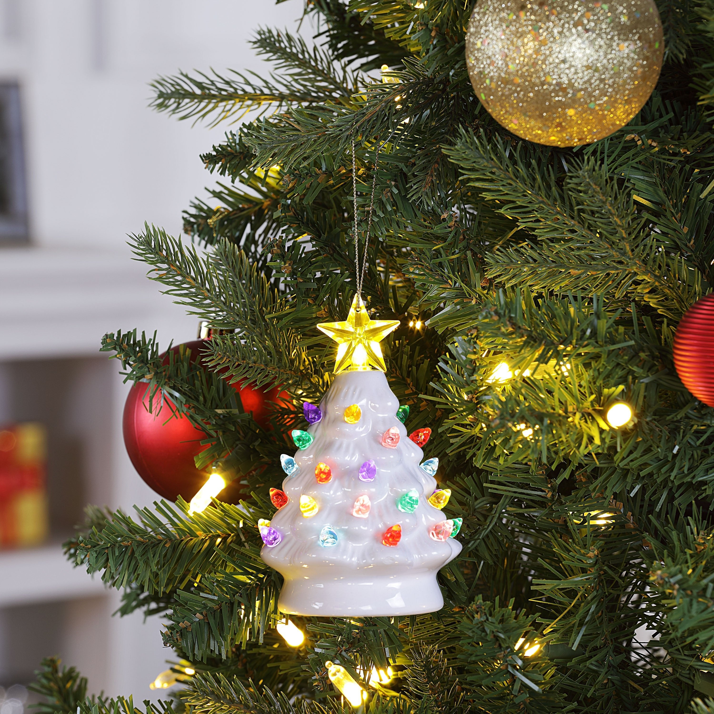 5 in. Nostalgic Ceramic Tree - White