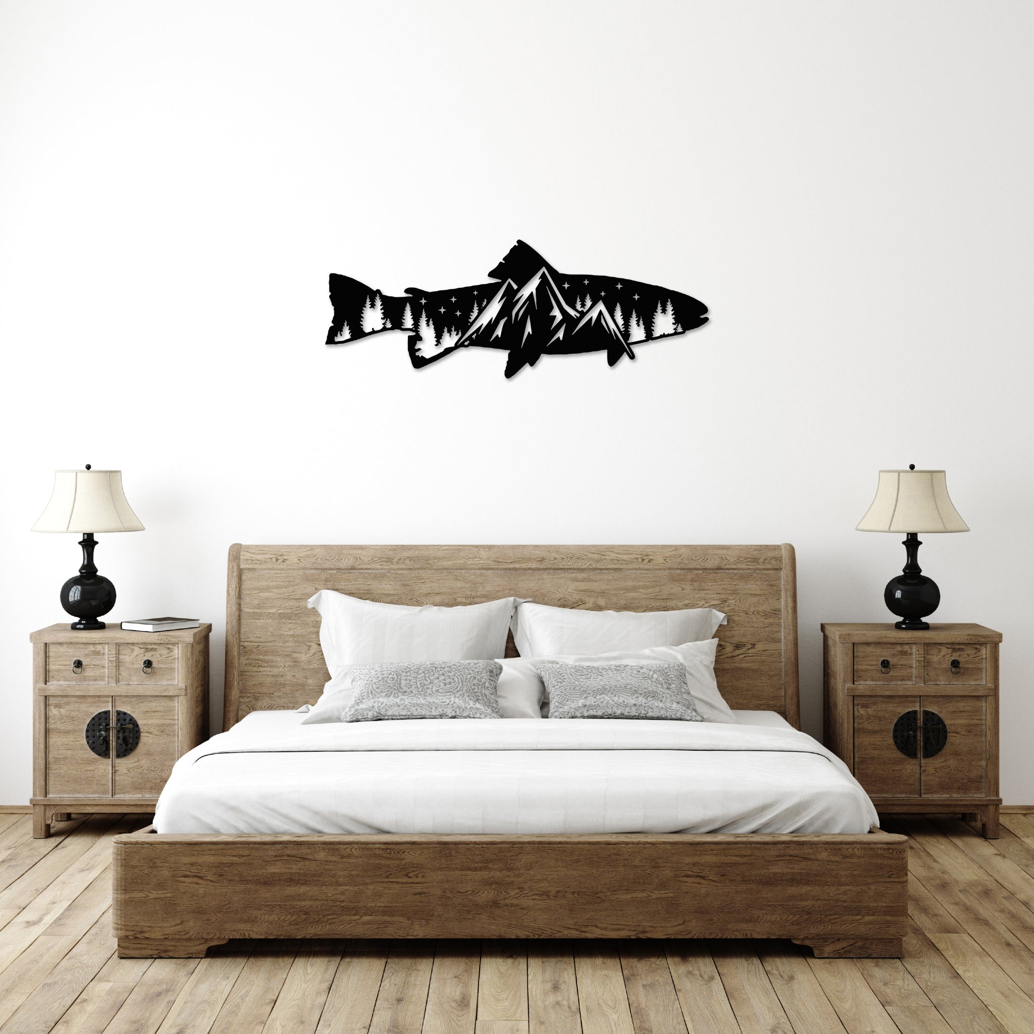 Trout Fish Design Alternative - Metal Wall Art
