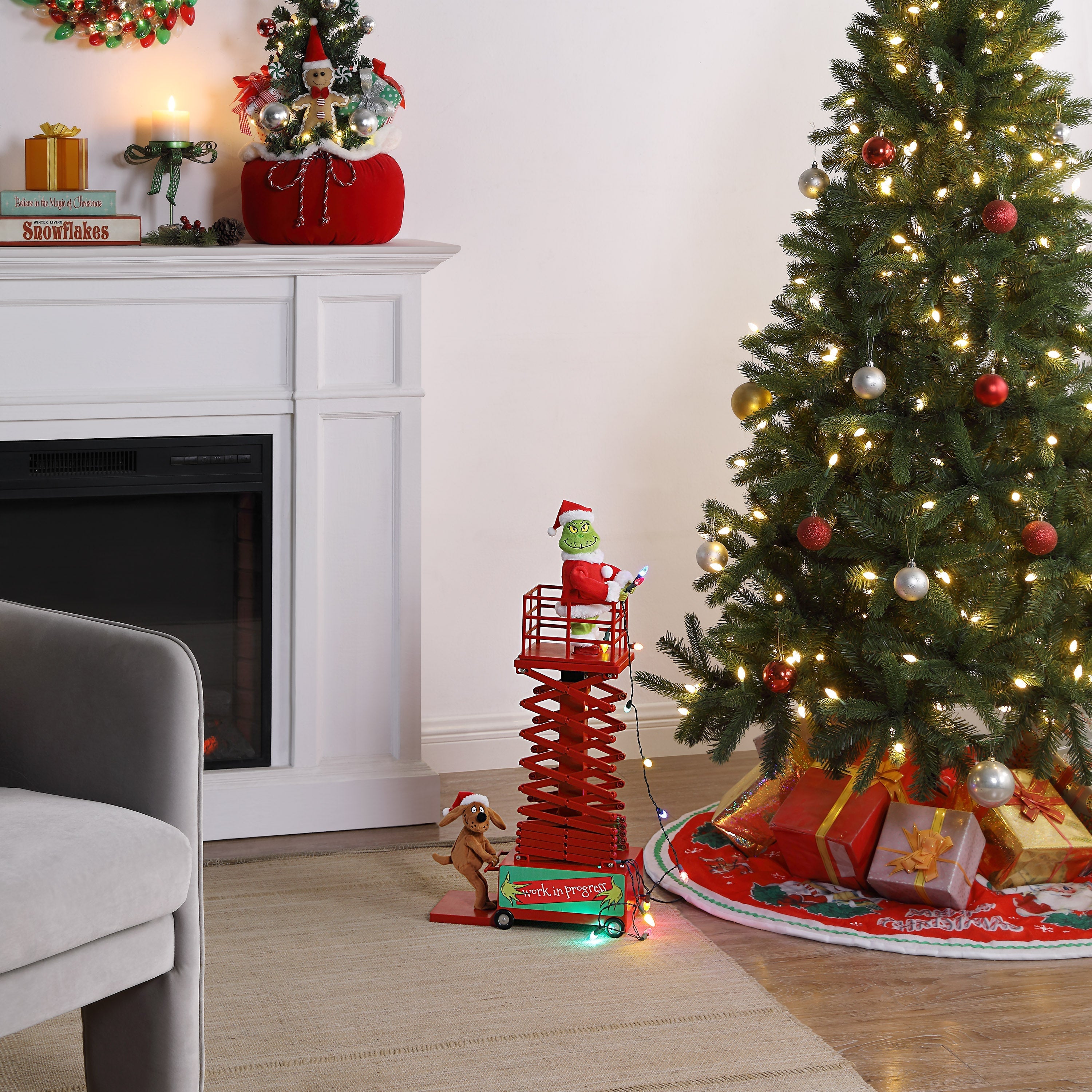 50 in. Animated and Musical Lift - Grinch