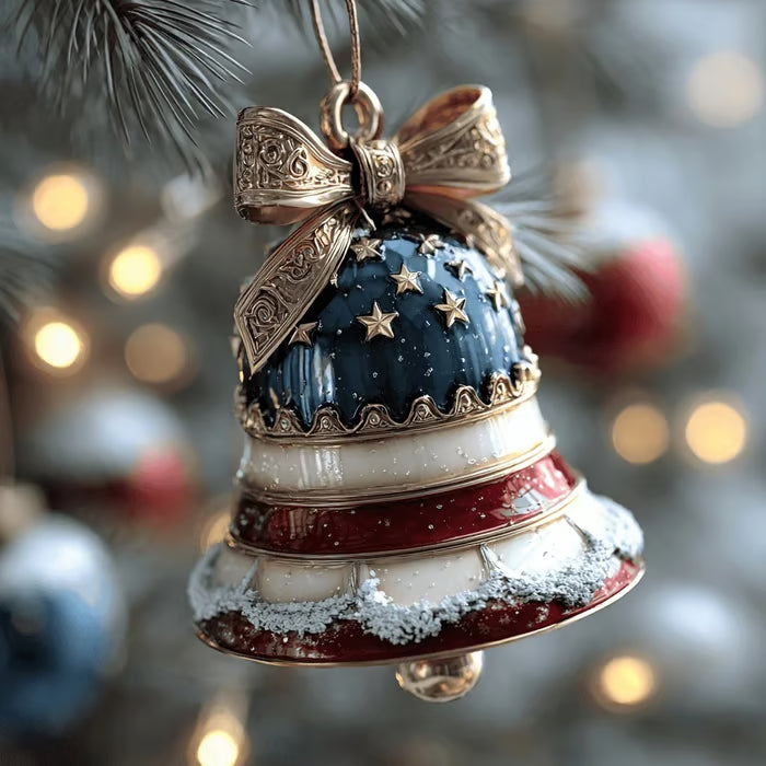 Patriotic Christmas Bell