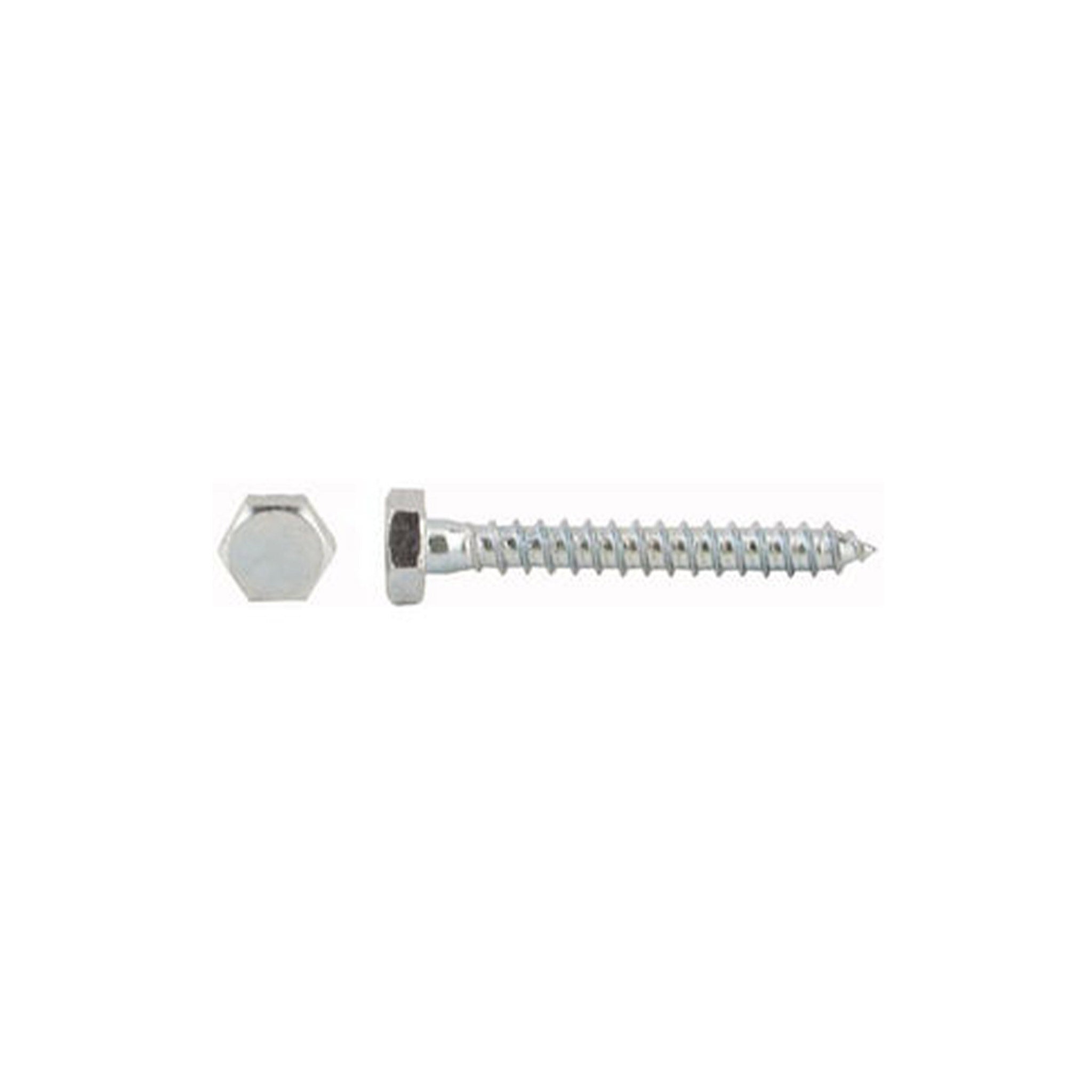 5/16"-9 x 3-1/2" Zinc Plated Hex Head Lag Screw