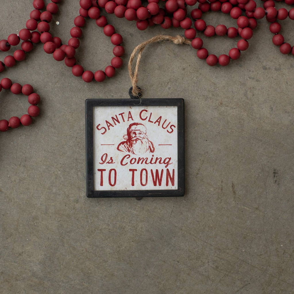 Santa Framed Ornament