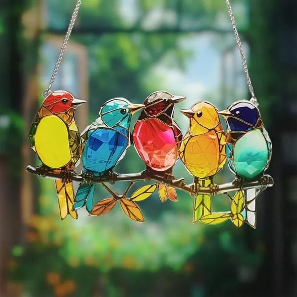 Colorful Birds Ornament