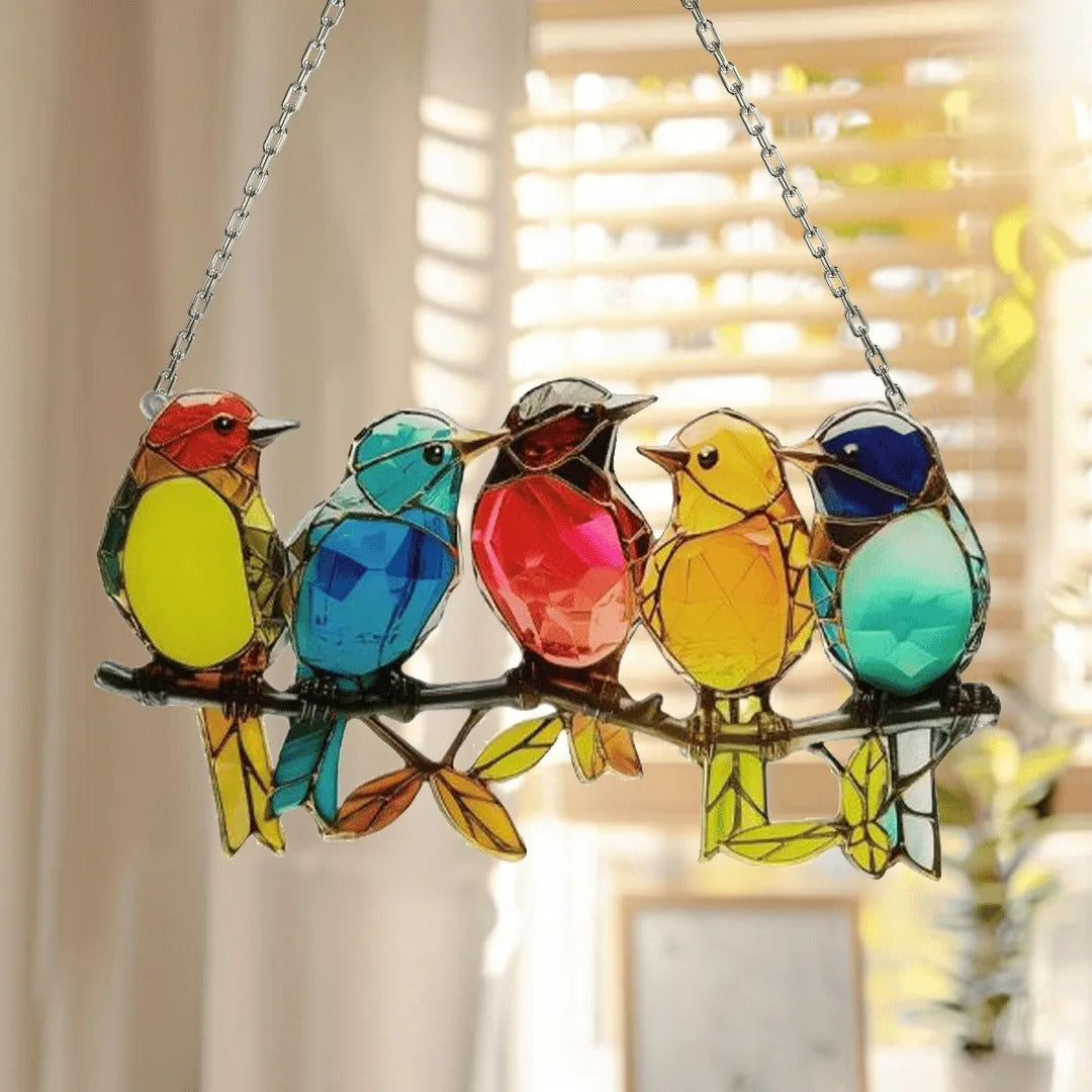 Colorful Birds Ornament