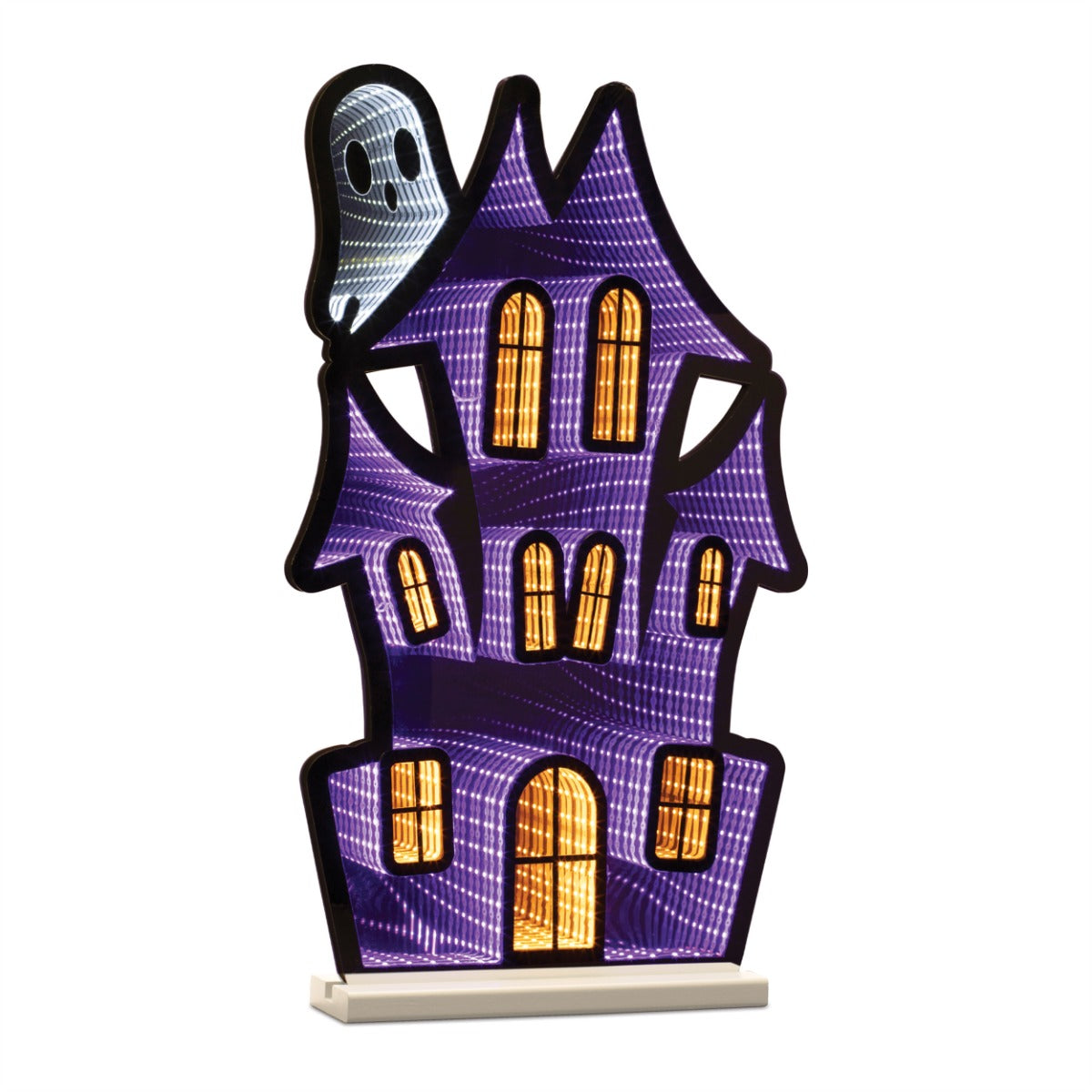 Haunted House with Ghost 23.5" H