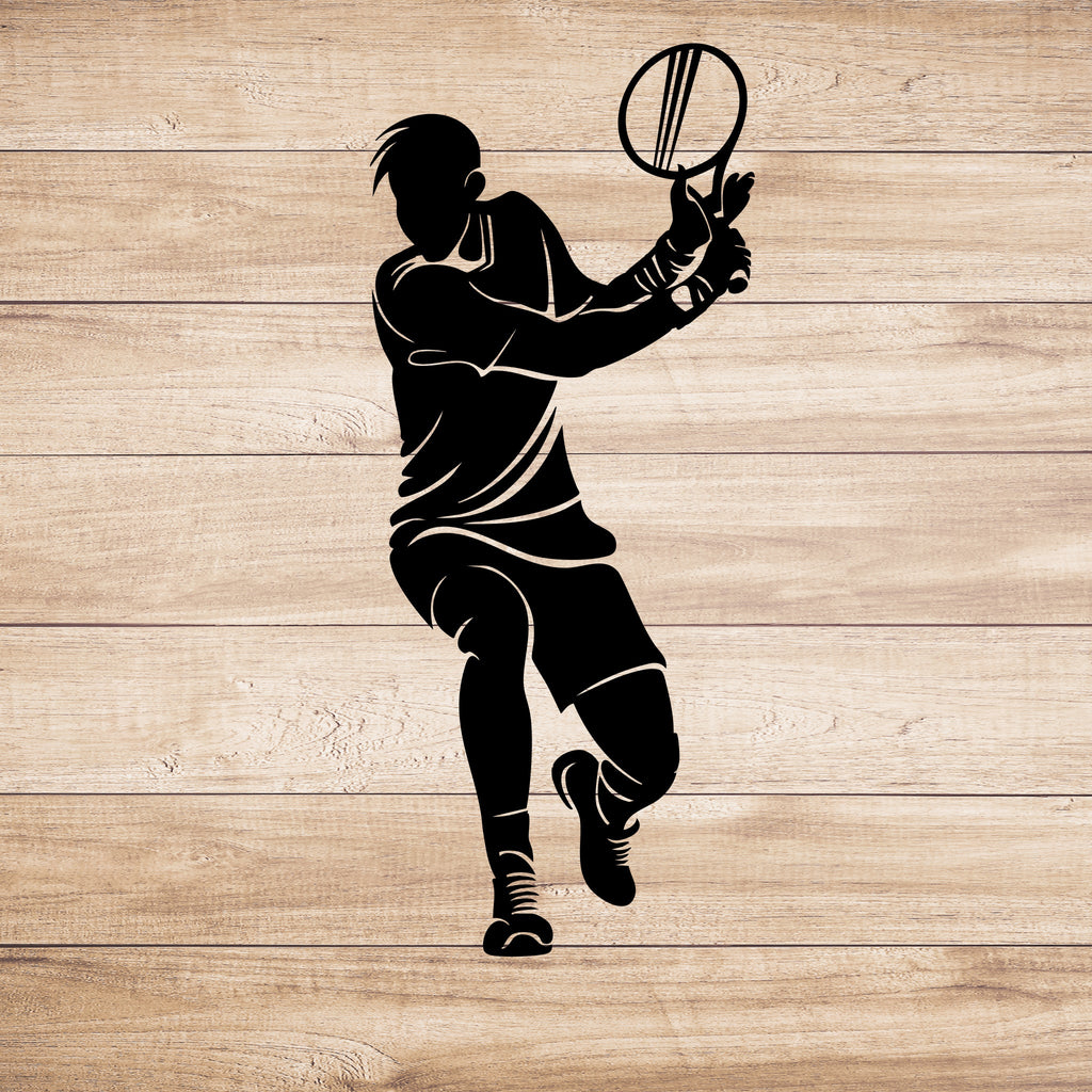 Tennis Player - Metal Wall Art