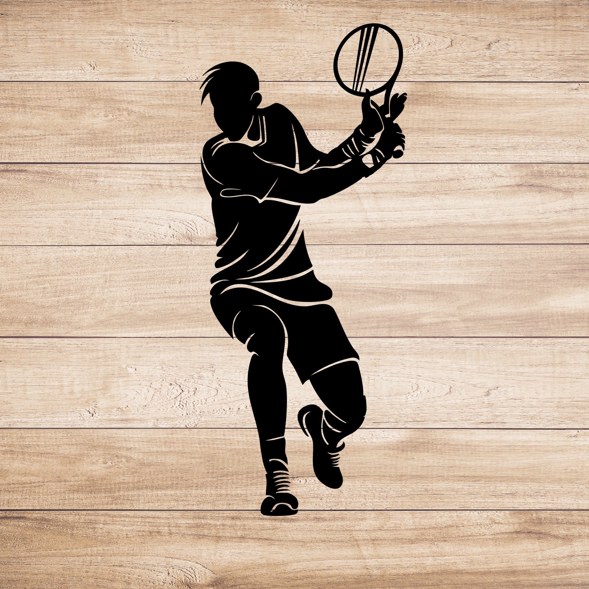 Tennis Player - Metal Wall Art