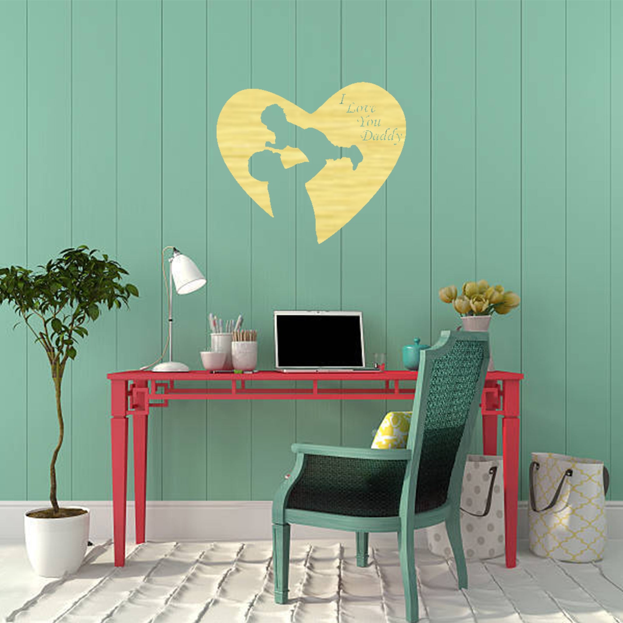 I Love You Dad - Metal Wall Art