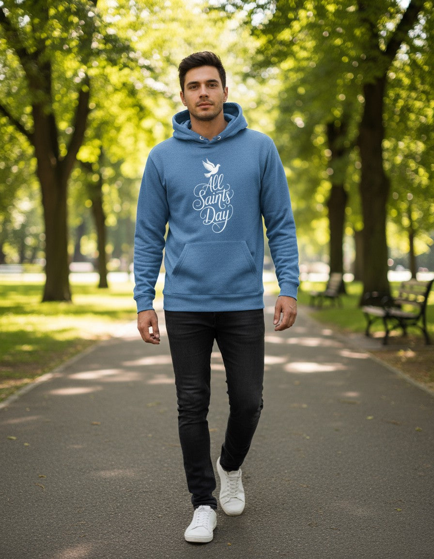 All Saints Day Catholic Gifts Holy Spirit Essential Hoodie