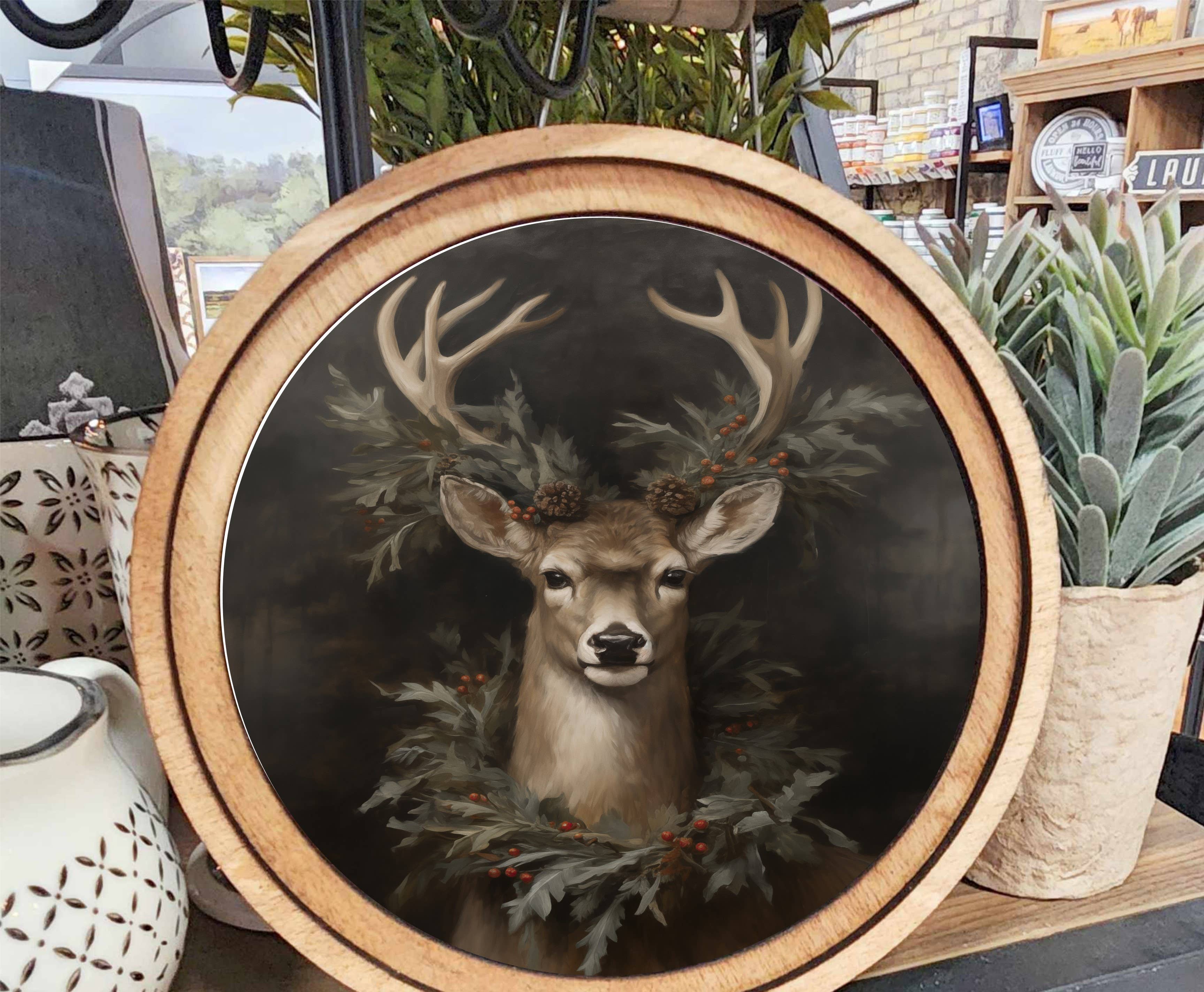 Wreath Deer Art