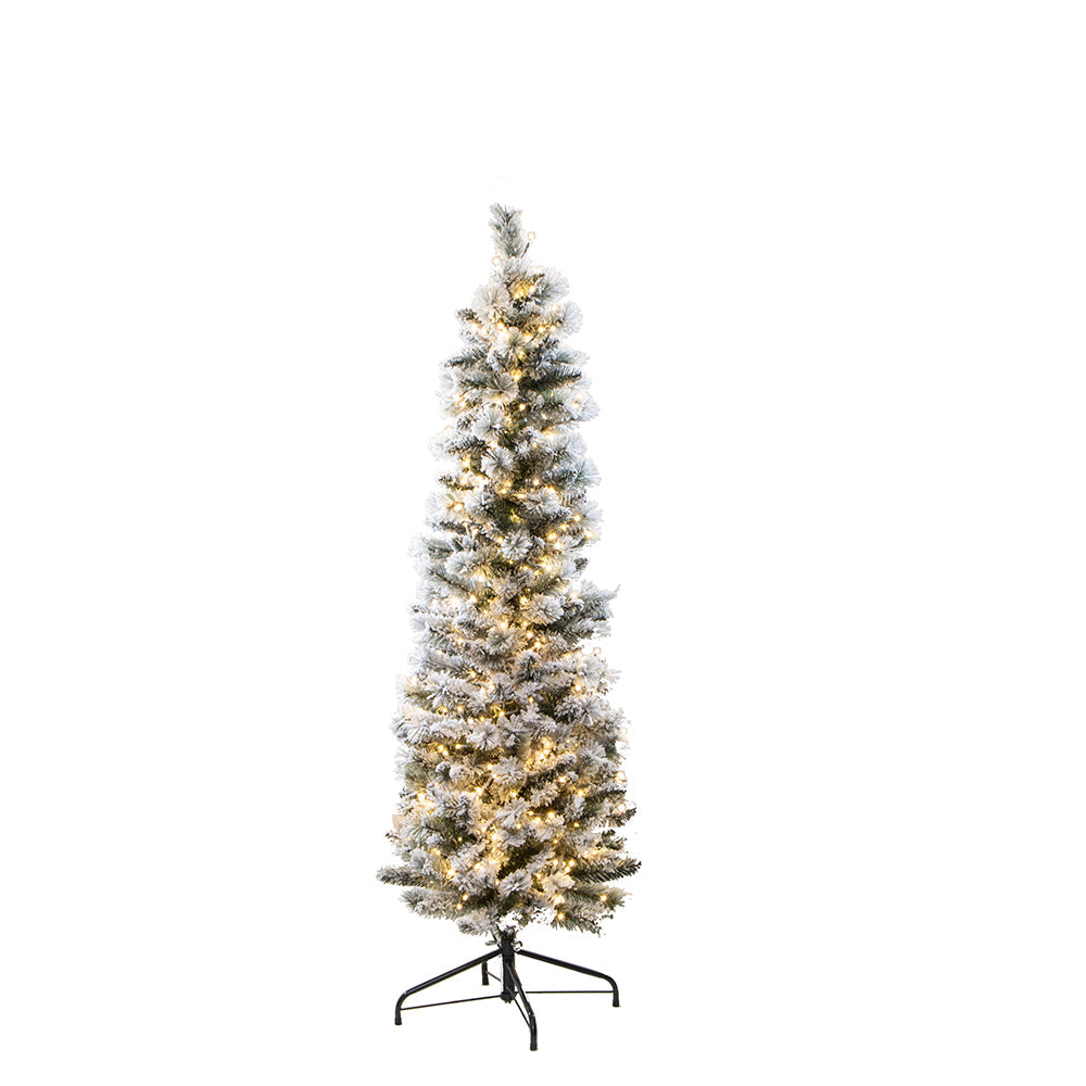 5' Flocked Pencil Aspen Tree