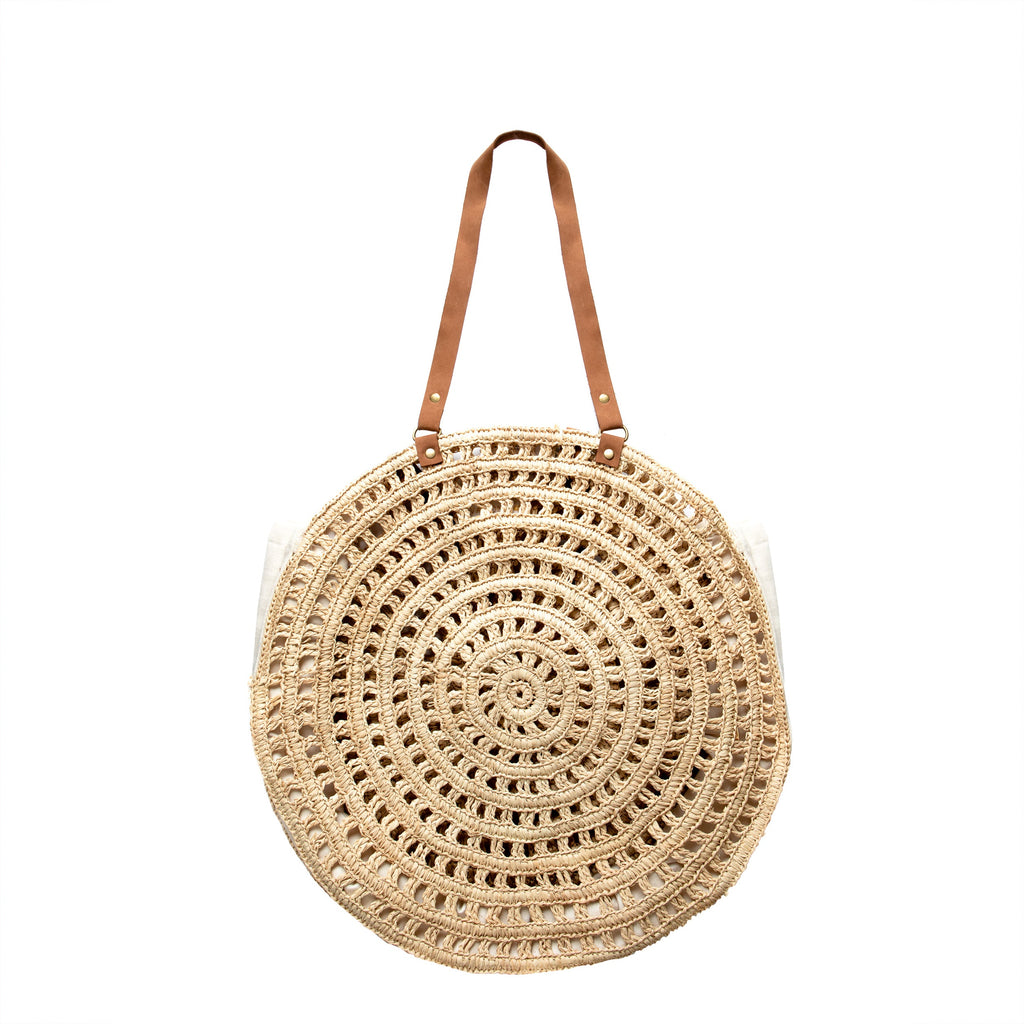 Round Raffia Bag