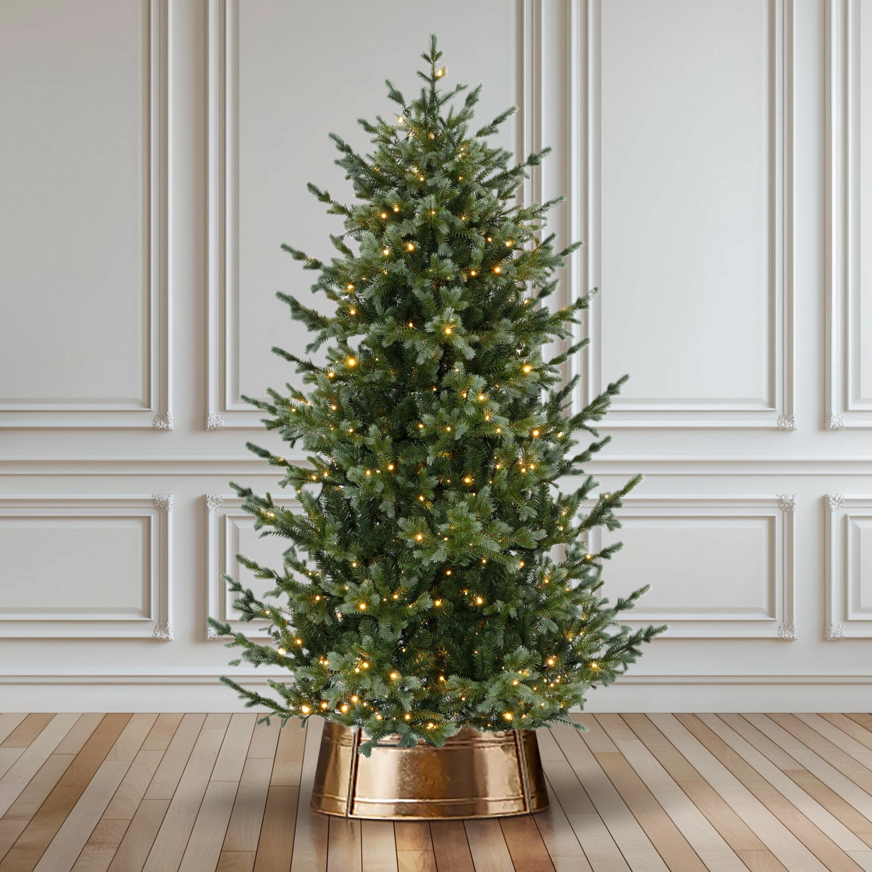 6.5 ft. Memory Wire Pre-Lit Artificial Christmas Tree