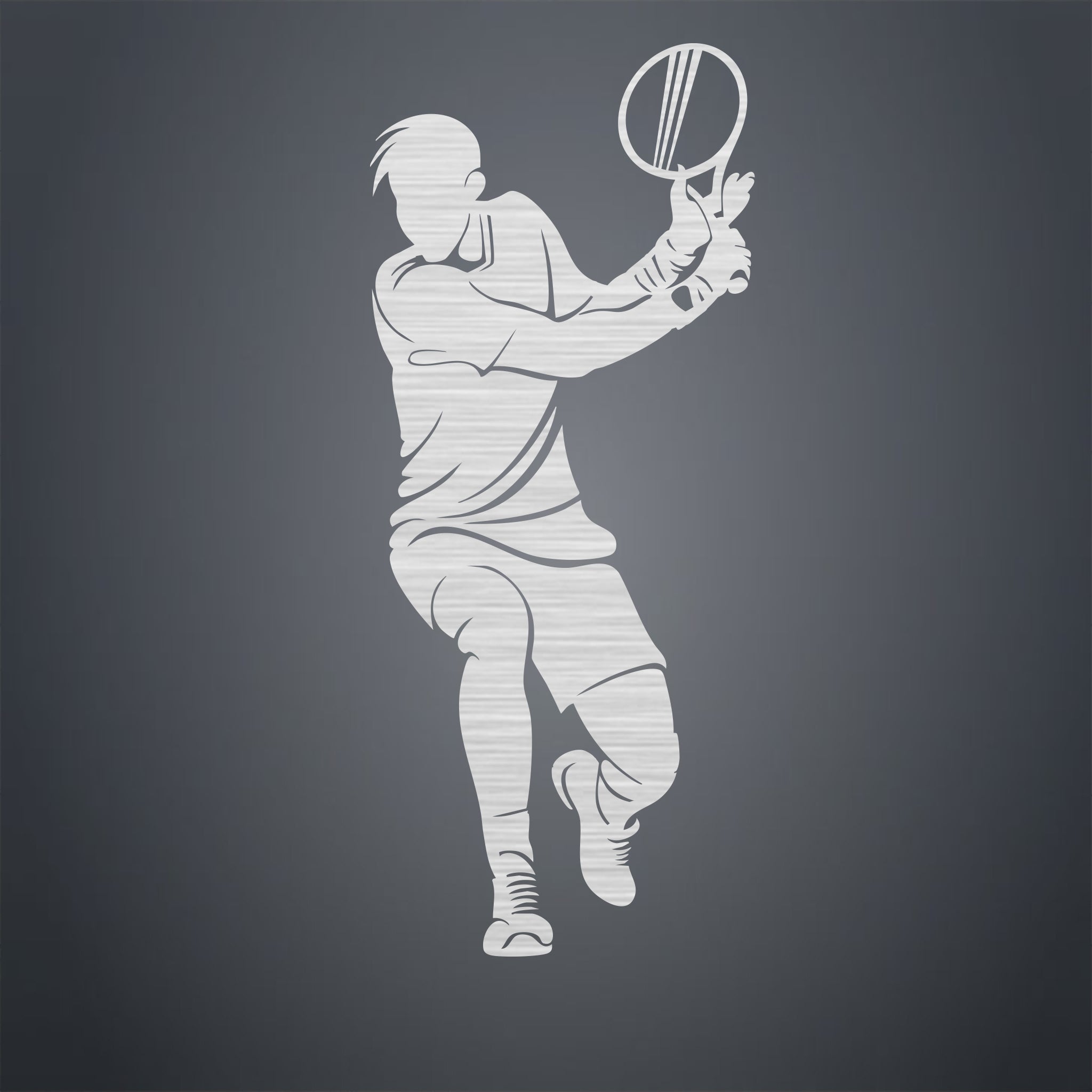 Tennis Player - Metal Wall Art